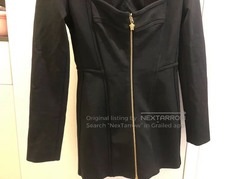 Versace Versace Three-dimensional shoulder pad jacket dress Size L / US 10 / IT 46 - 4 Thumbnail