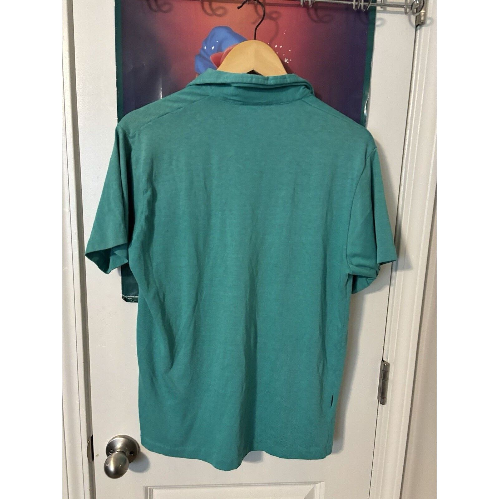 Other vintage 60s aqua blue thin distressed polo donegal large Size US L / EU 52-54 / 3 - 2 Thumbnail