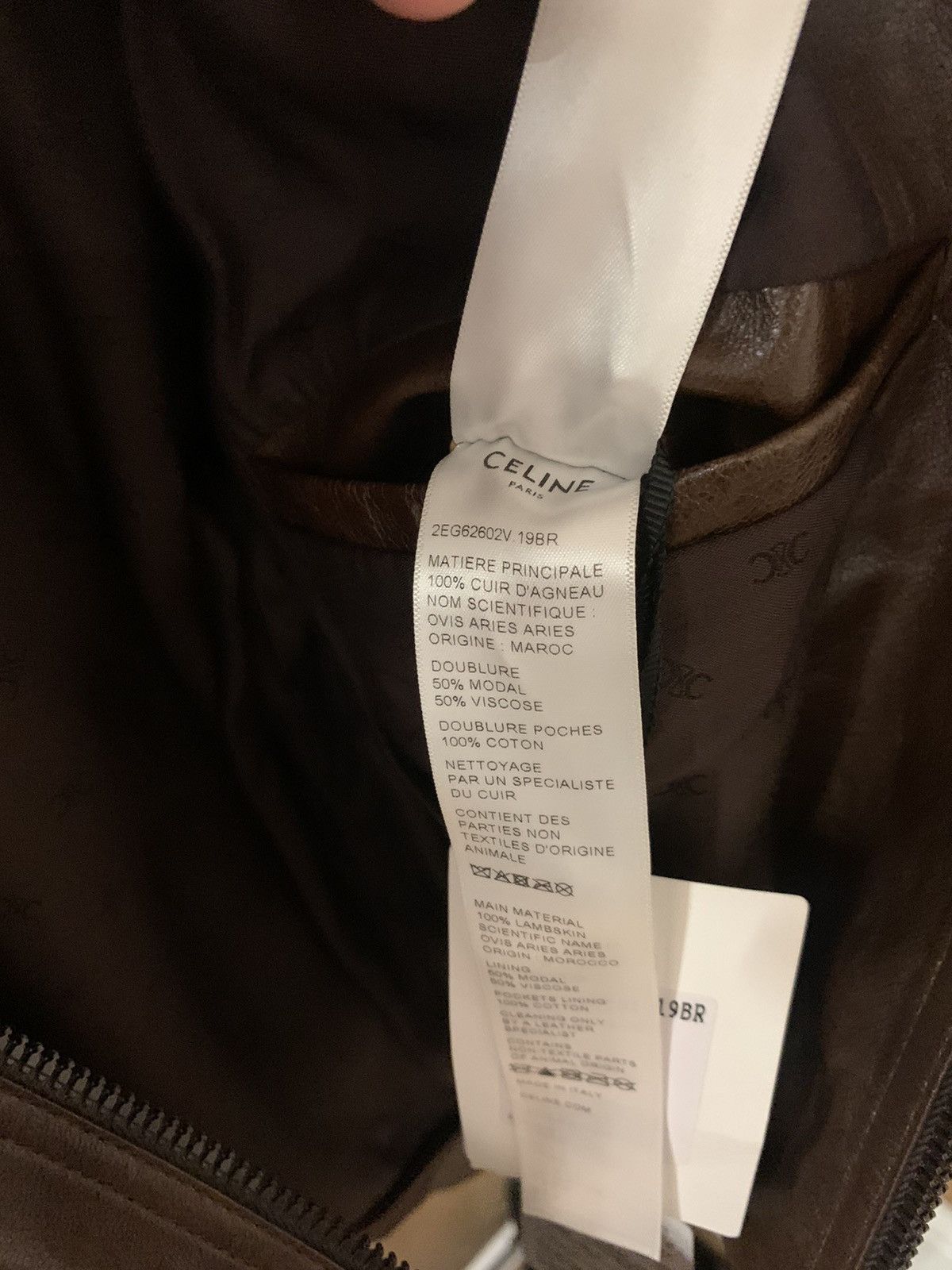 Celine Celine 2023FW Western Brown Lambskin Blouson Zip Jacket Size US M / EU 48-50 / 2 - 5 Thumbnail