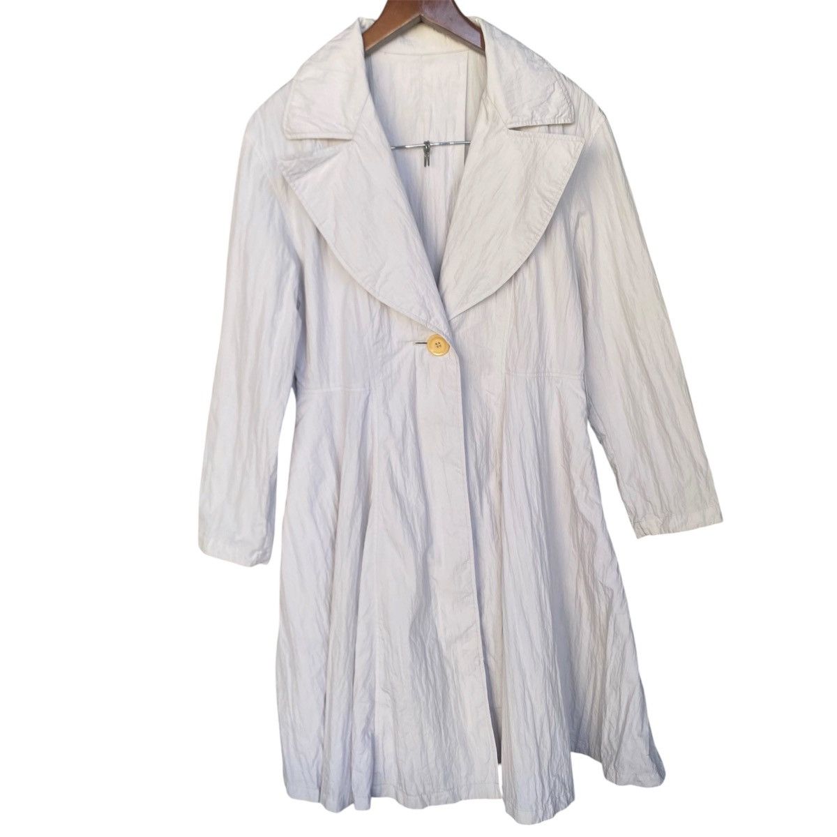 Issey Miyake 🔥Archived🔥Issey Miyake i.S. Vintage Flared Long Coat Jacket Size M / US 6-8 / IT 42-44 - 4 Thumbnail
