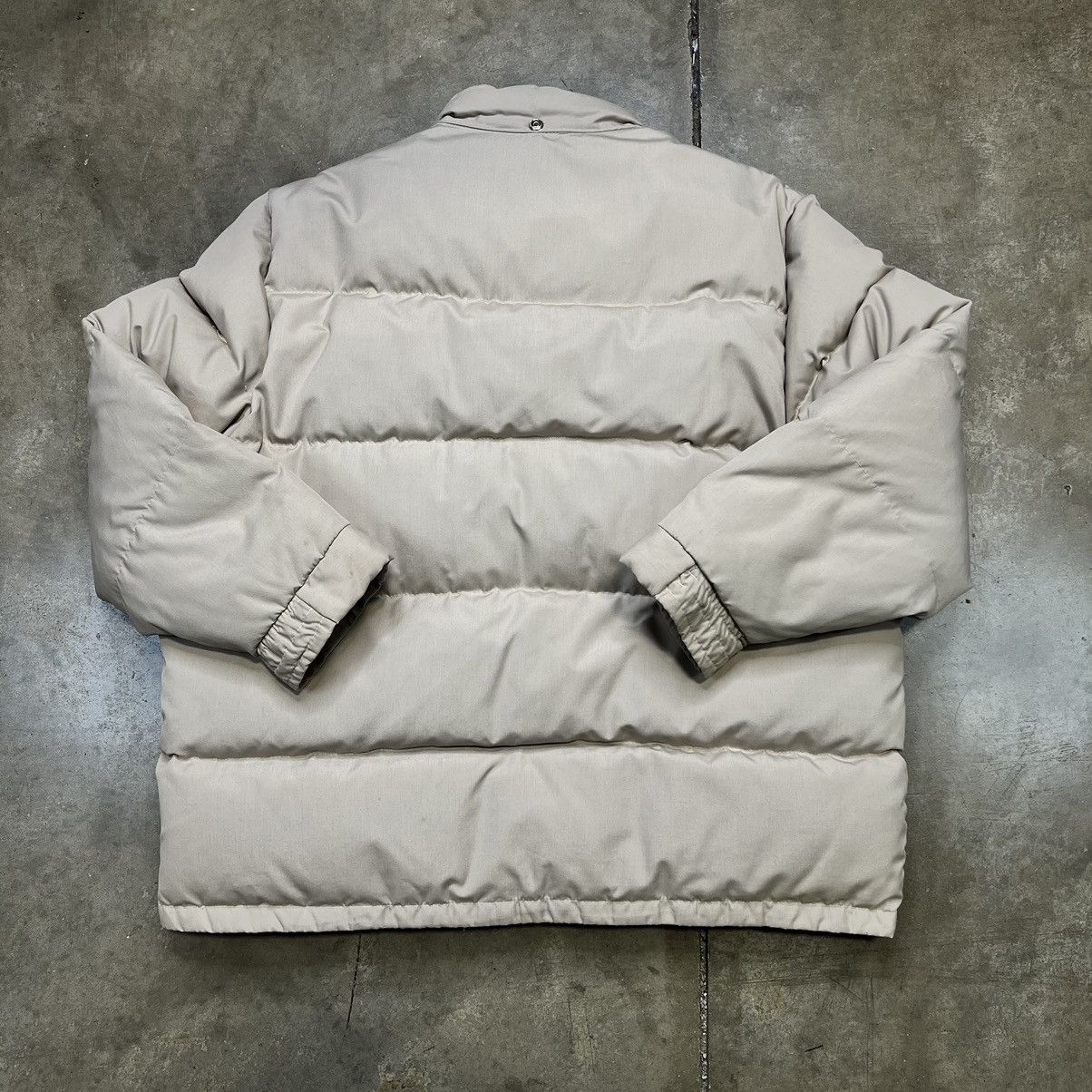 Eddie Bauer Vintage 80s Montgomery Ward Down Filled Puffer Jacket Beige Size US XL / EU 56 / 4 - 6 Thumbnail