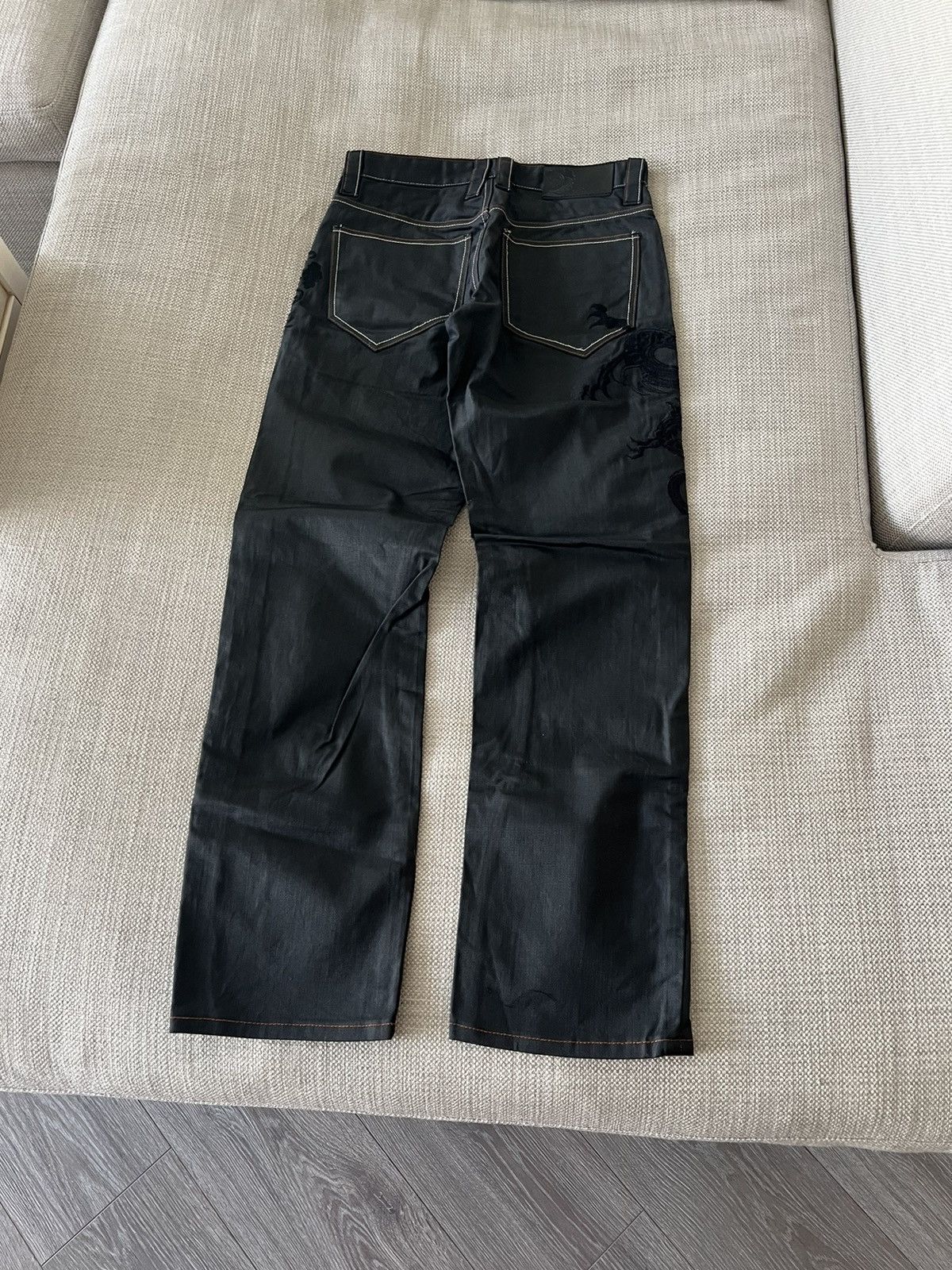 Japanese Brand × Vintage Vintage 💥 Japanese Dragon Pants Size US 30 / EU 46 - 19 Thumbnail