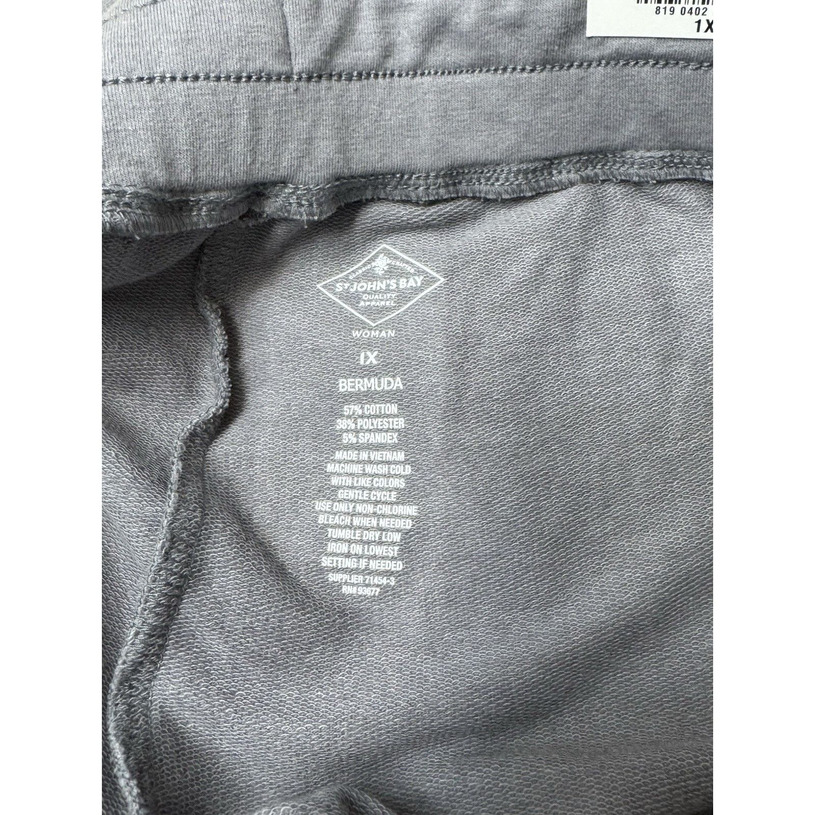 St. Johns Bay St. John's Bay Colonial Pewter Bermuda Shorts Women’s Sz 1X Size 39" - 8 Thumbnail