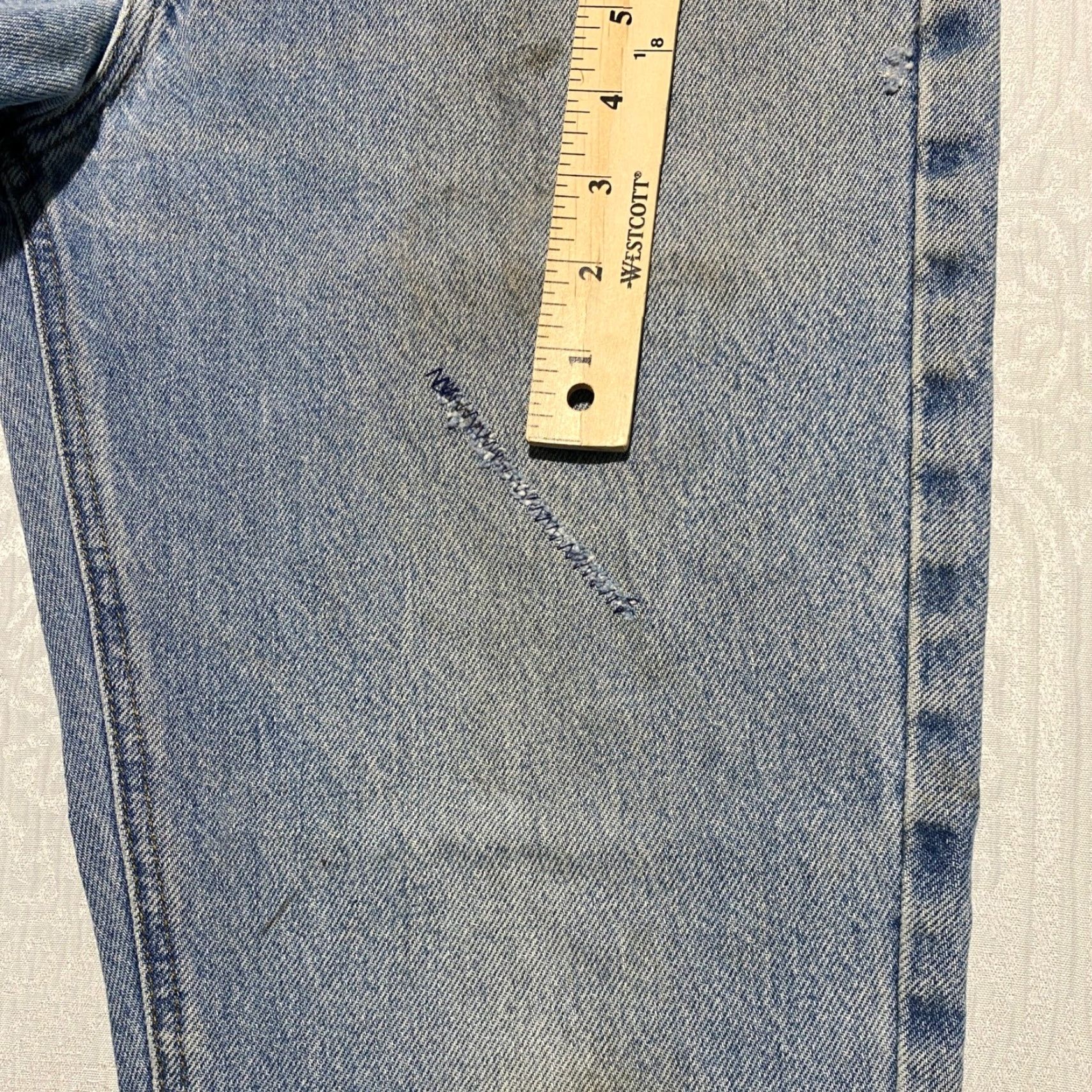Carhartt Carhartt B18 STW Traditional Fit Jeans Mens 31x30 Distressed Straight Lifted by 5-Pocket Design Blue 31 Mens Denim Distressed Jeans Size US 31 - 3 Thumbnail