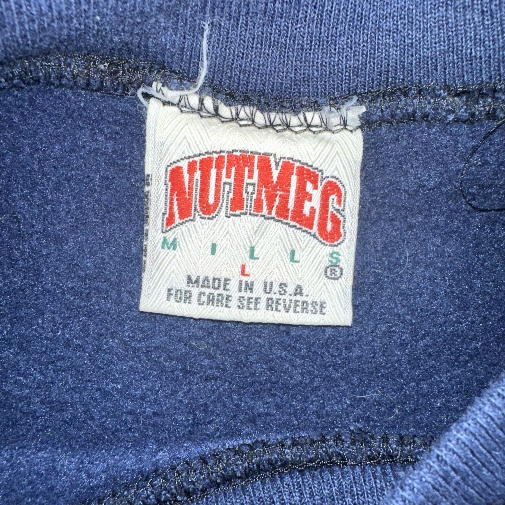 Nutmeg VINTAGE Nutmeg Mills embroidered golfer navy crewneck sweatshirt Men XL Blue Pullover Golf Embroidered 90s Size US L / EU 52-54 / 3 - 3 Thumbnail