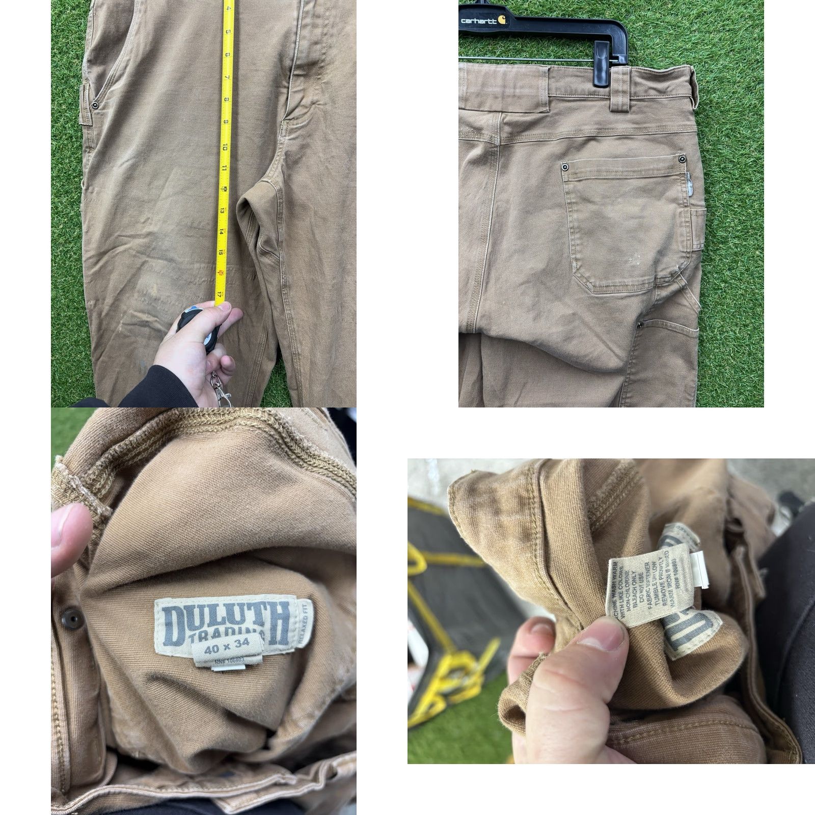 Vintage Duluth Mens Pants 36x34 Flex Fire Hose Carpenter Canvas Workwear Size 36 Brown Straight 5-Pocket Tech Flex Fire Hose Carpenter Pant Mens Size US 36 / EU 52 - 8 Thumbnail