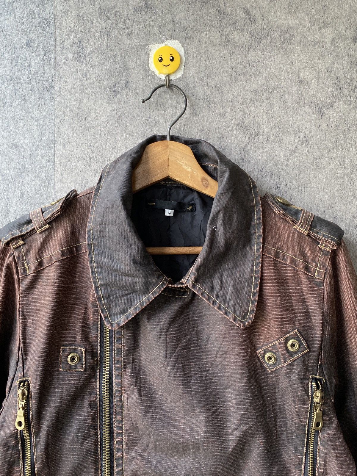 Japanese Brand Icom Japan By Ttu Waxed Biker Jacket Size US M / EU 48-50 / 2 - 4 Thumbnail