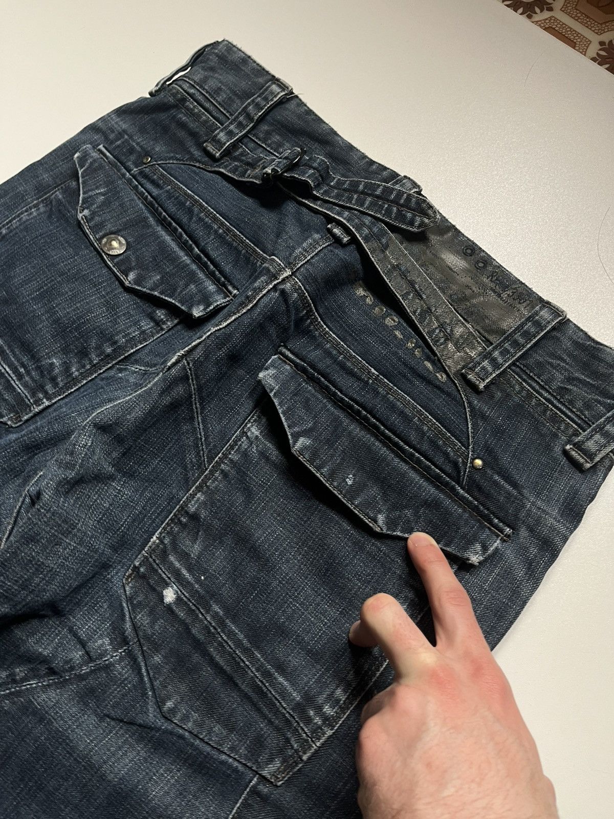 G-Star × Pharrell Vintage g star raw denim cinch back jeans low rise flared Size US 31 - 5 Thumbnail