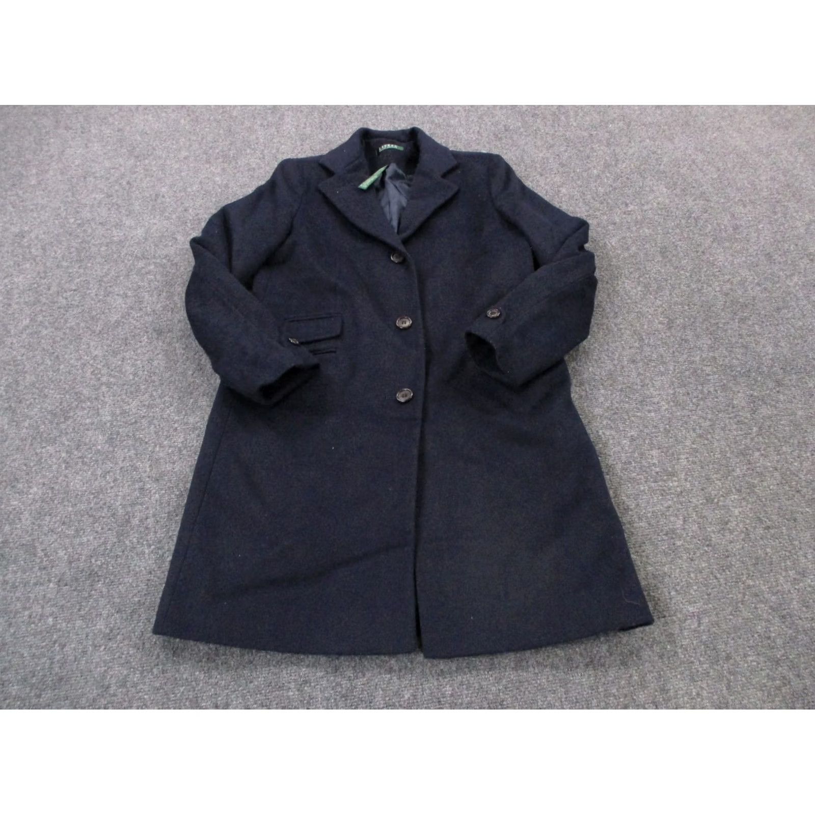Ralph Lauren Lauren Ralph Jacket Womens 4 Women Navy Wool Blend Sailor Heavy Preppy Coat Size S / US 4 / IT 40 - 2 Thumbnail