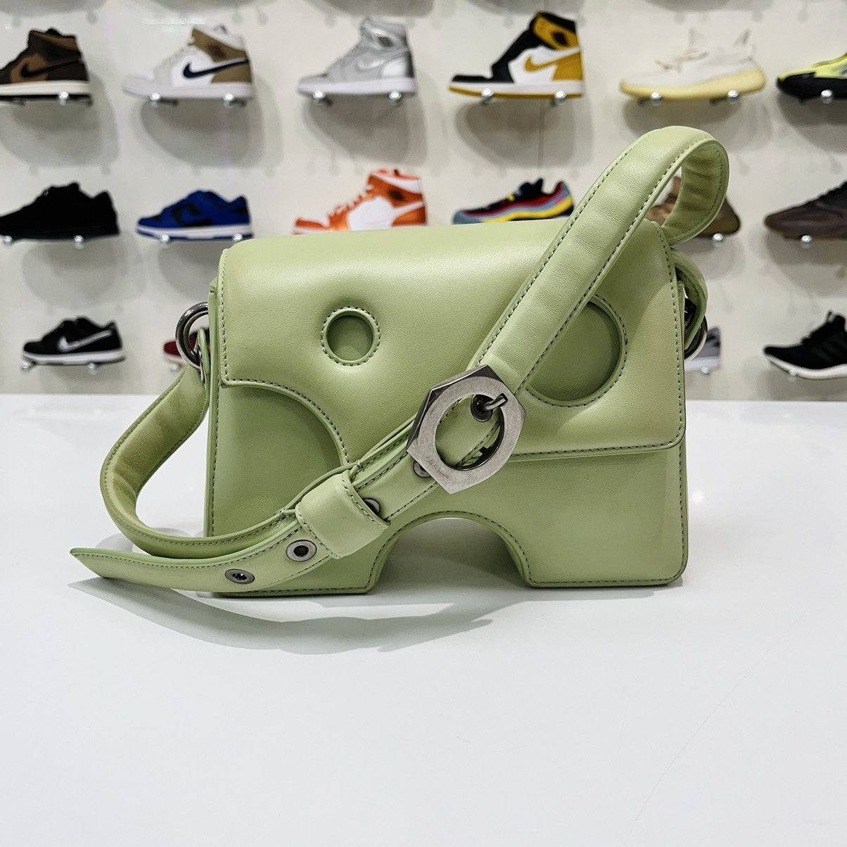 Off white crossbody bag green deals