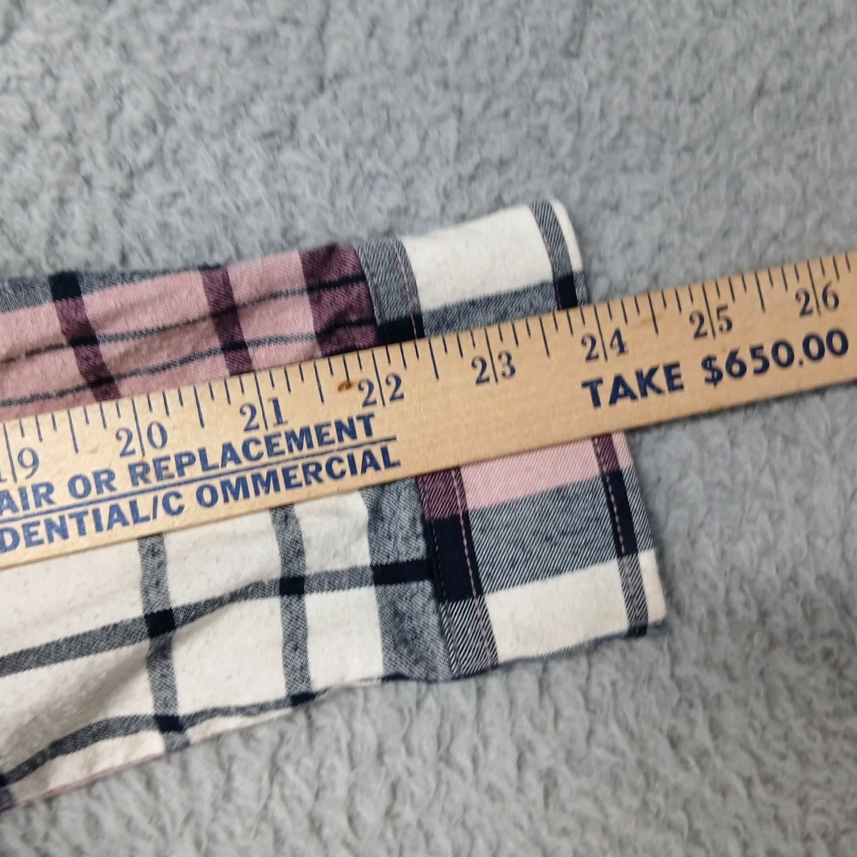 The North Face The North Face Women's Flannel Shirt L Pink Plaid Long Sleeve Button-Up Size L / US 10 / IT 46 - 6 Thumbnail
