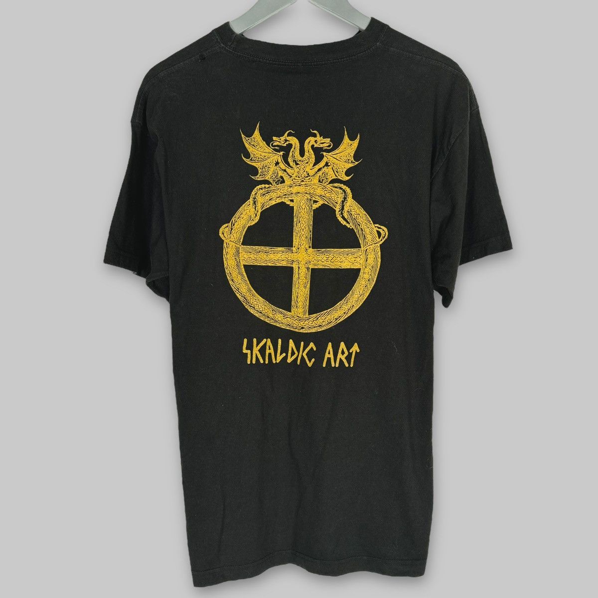 Band Tees Vintage 1998 Falkenbach Skaldic Art Napalm Metal T Shirt Size US XL / EU 56 / 4 - 2 Thumbnail