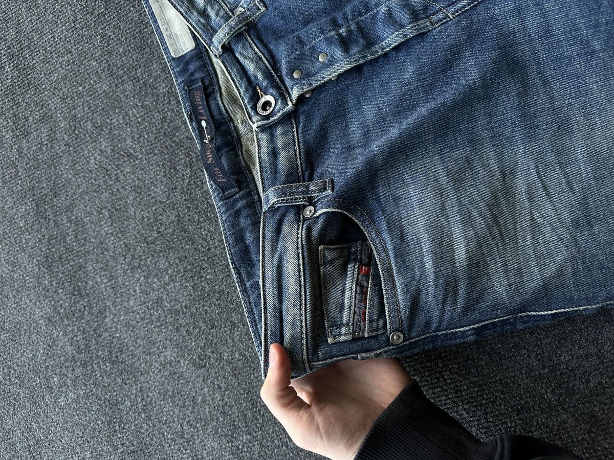 Diesel 🚨 DIESEL AVANT GARDE GOTHIC WOMEN JEANS LOGO IFSIXWASNINE Size 29" - 6 Thumbnail