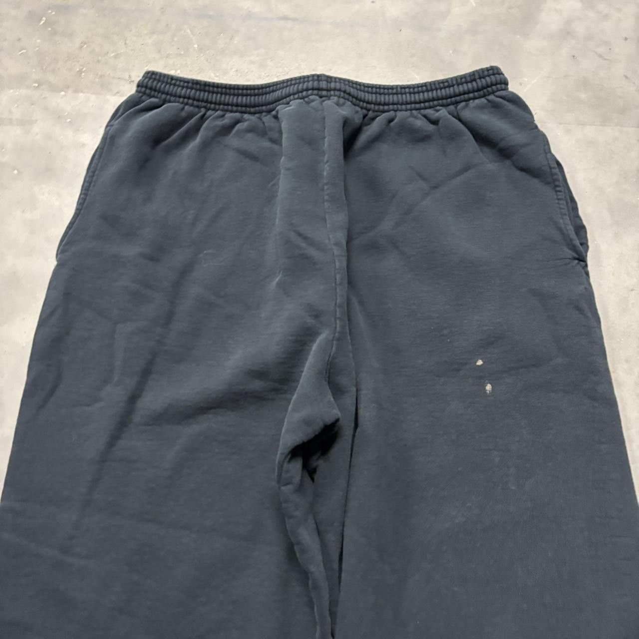 Japanese Brand × Vintage Crazy Vintage Y2K/2000s Baggy Faded Black Skater Essential Sweatpants! Size US 34 / EU 50 - 4 Thumbnail