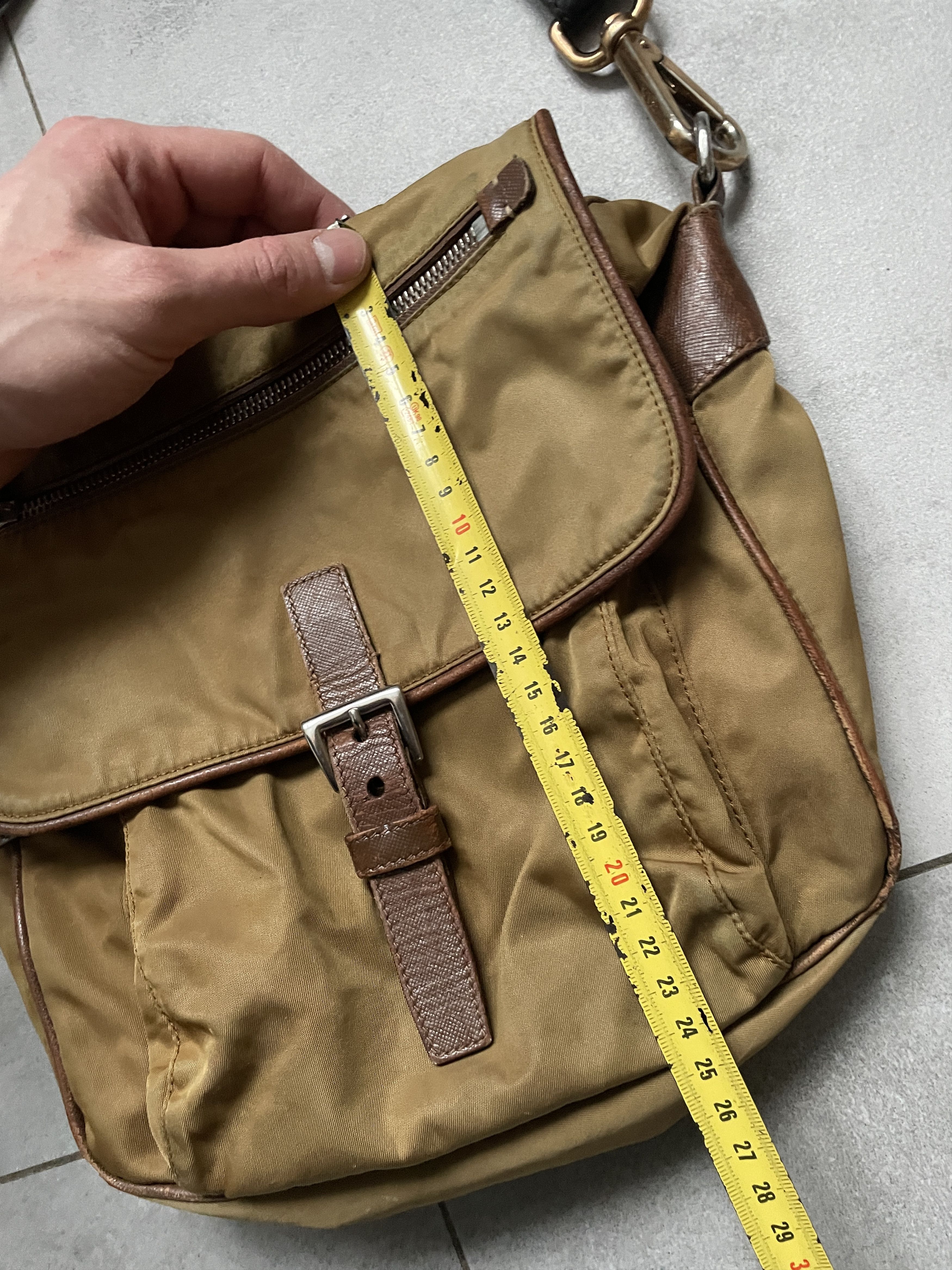 Prada Y2K PRADA BEIGE BROWN NYLON SHOULDER BAG Size ONE SIZE - 10 Thumbnail