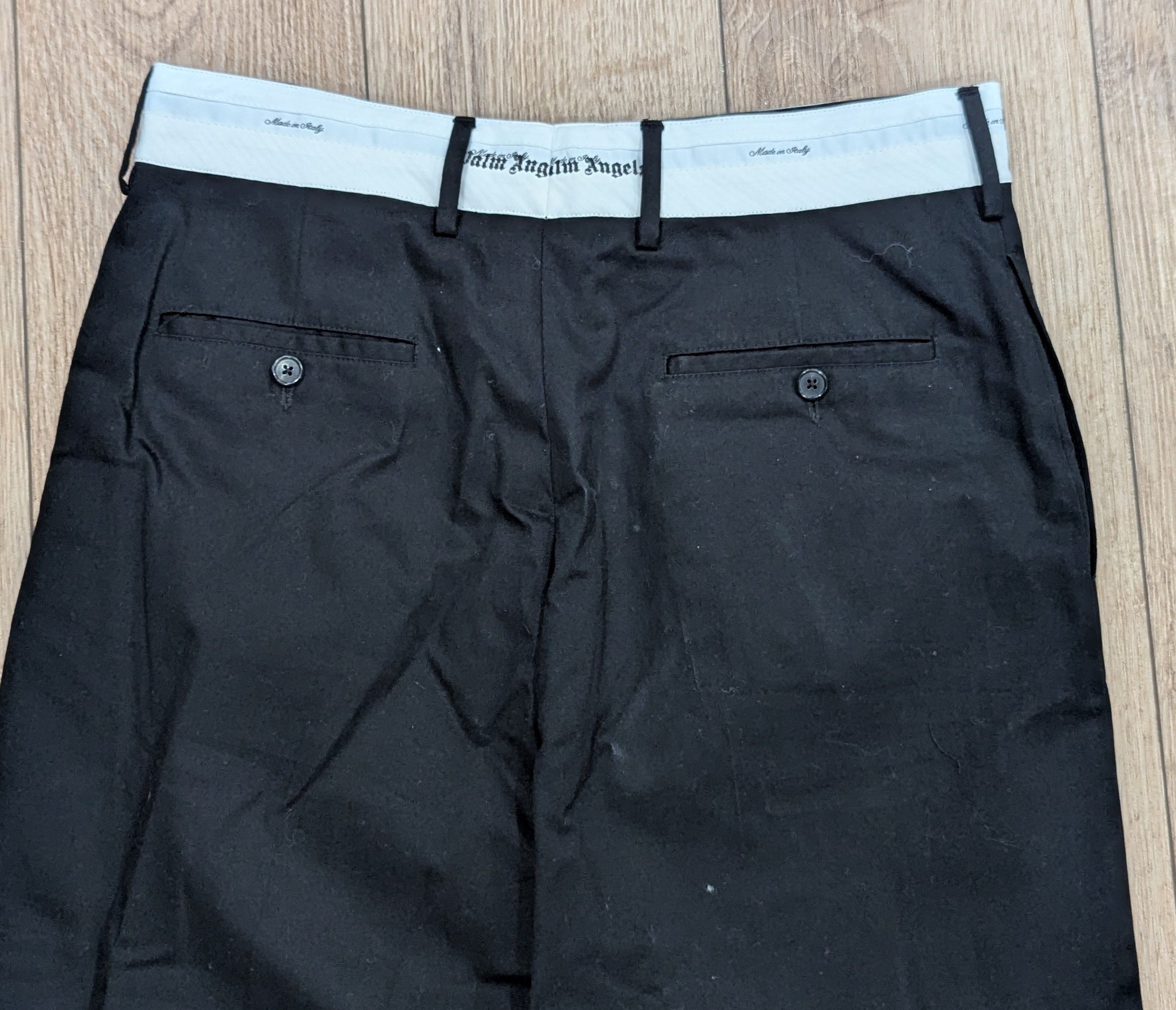 Palm Angels Palm Angels Sartorial Chino Pants Black/Off-White 50 US 34 Size US 34 / EU 50 - 5 Thumbnail