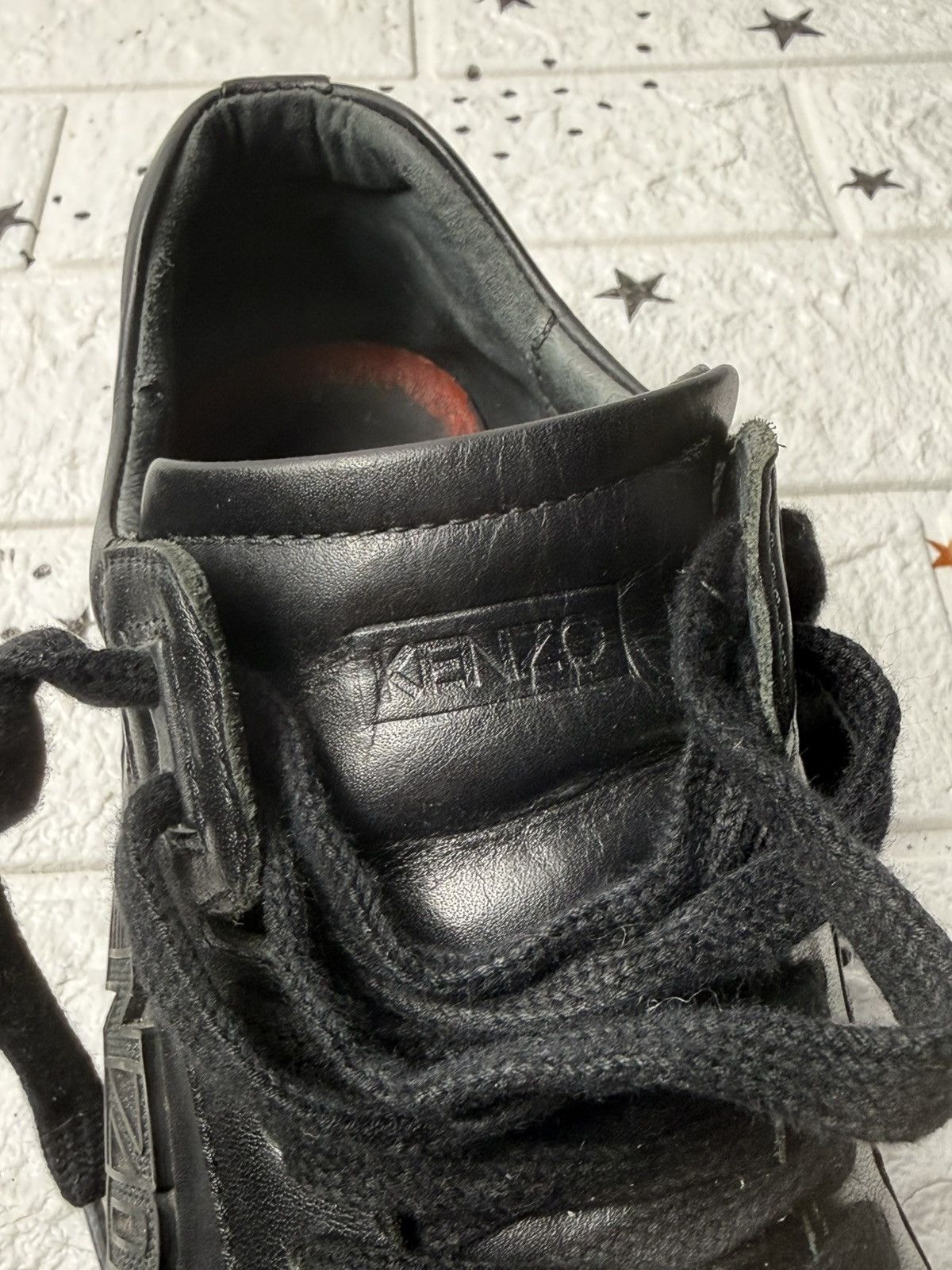 Kenzo KENZO Tennix US8 UK7 EUR41 sneakers casual leather black Size US 8 / EU 41 - 13 Thumbnail