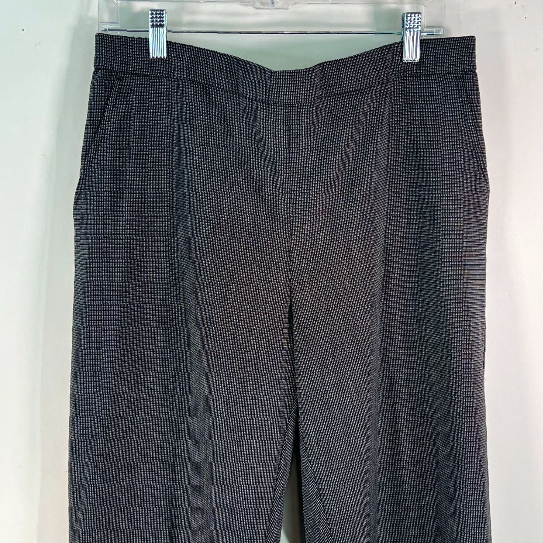 Croft & Barrow Croft & Barrow Womens Black Elastic Waist Mid-Rise Stretch Dress Pants Size 14P Size 36" / US 14 / IT 50 - 3 Thumbnail