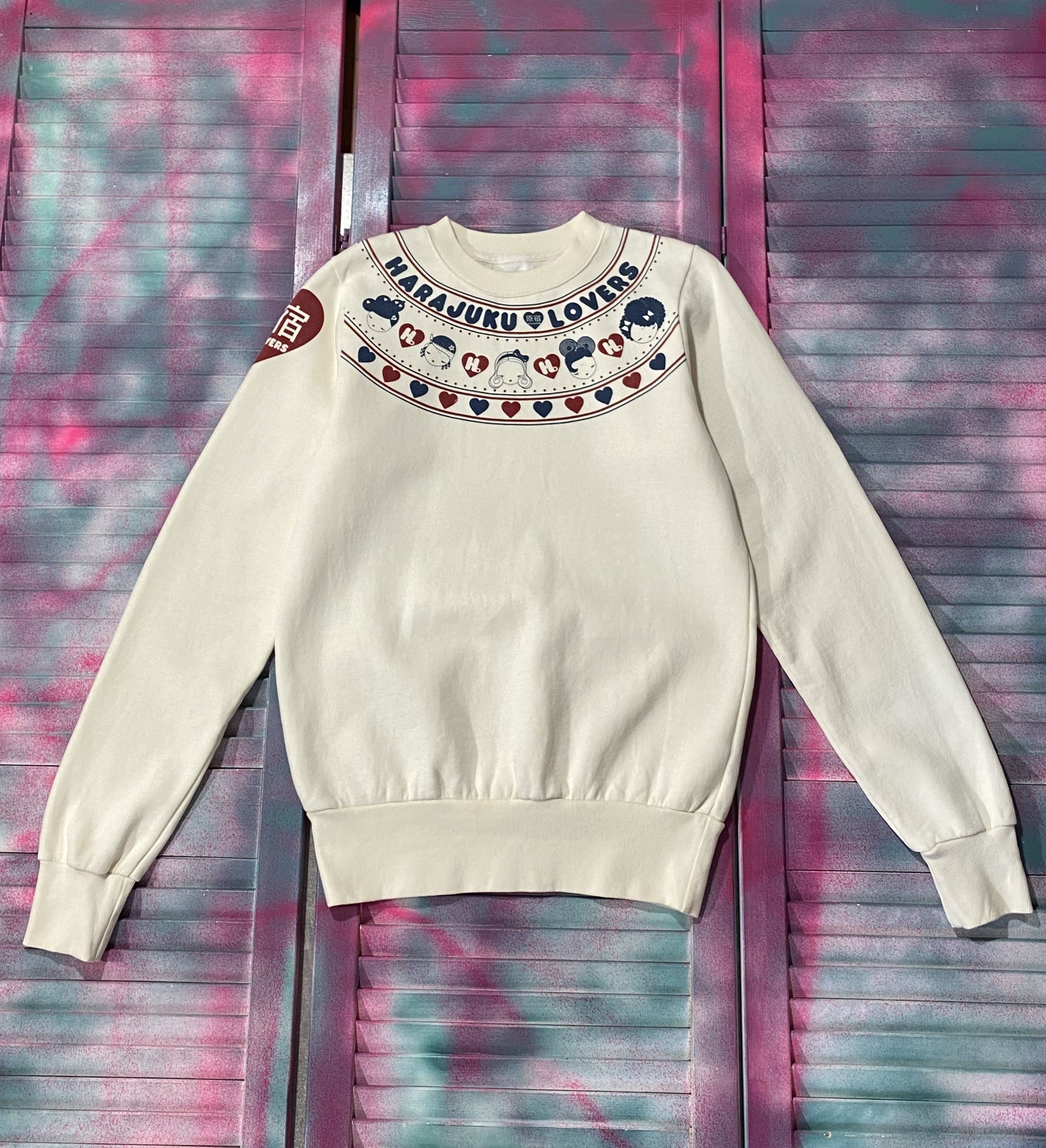 Japanese Brand Vintage Y2K HARAJUKU LOVERS Sweatshirt Size US S / EU 44-46 / 1 - 1 Thumbnail