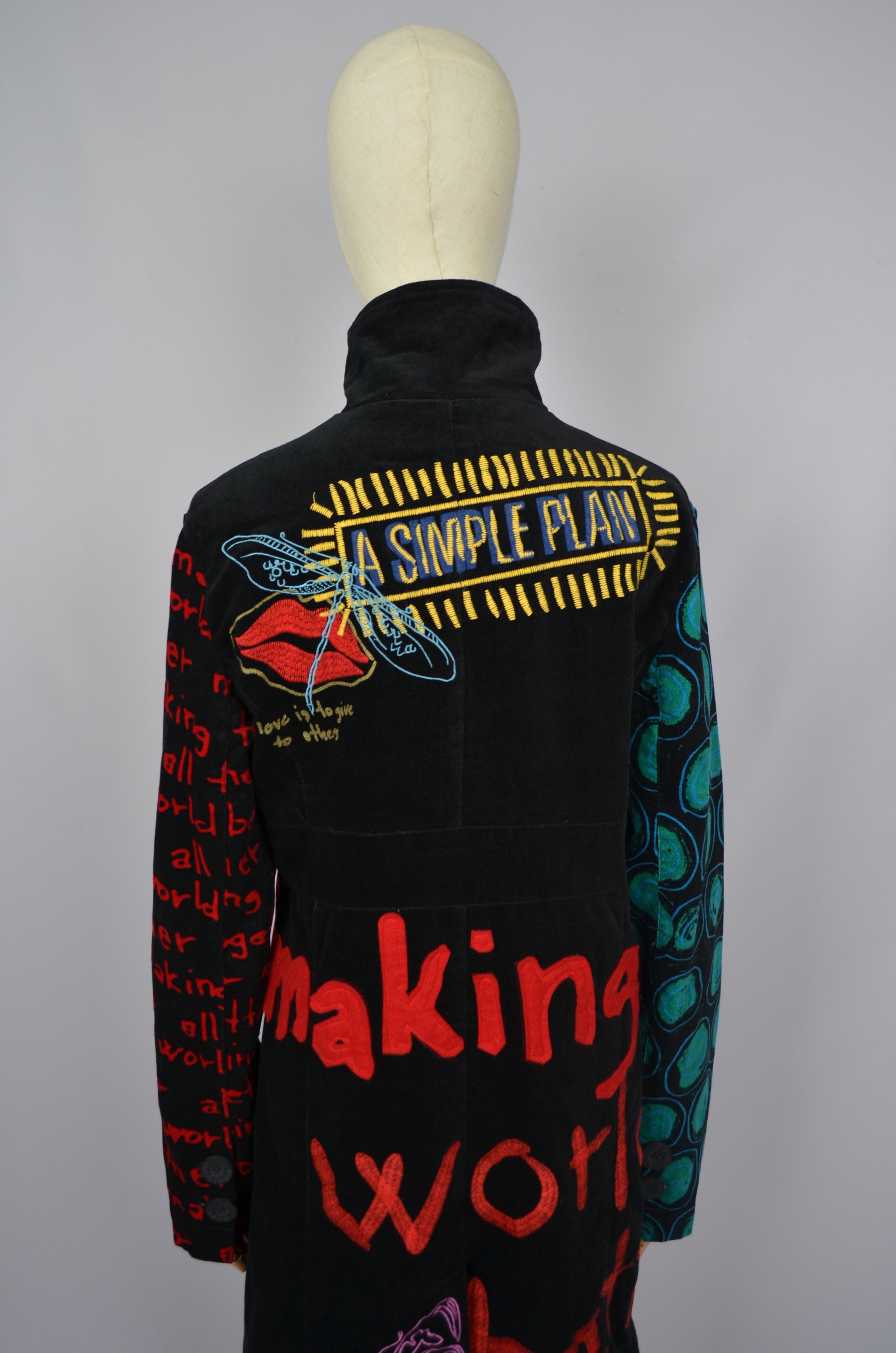 Desigual Desigual Multicolored Printed Jacket Coat Size 42/L Designer Size L / US 10 / IT 46 - 10 Thumbnail