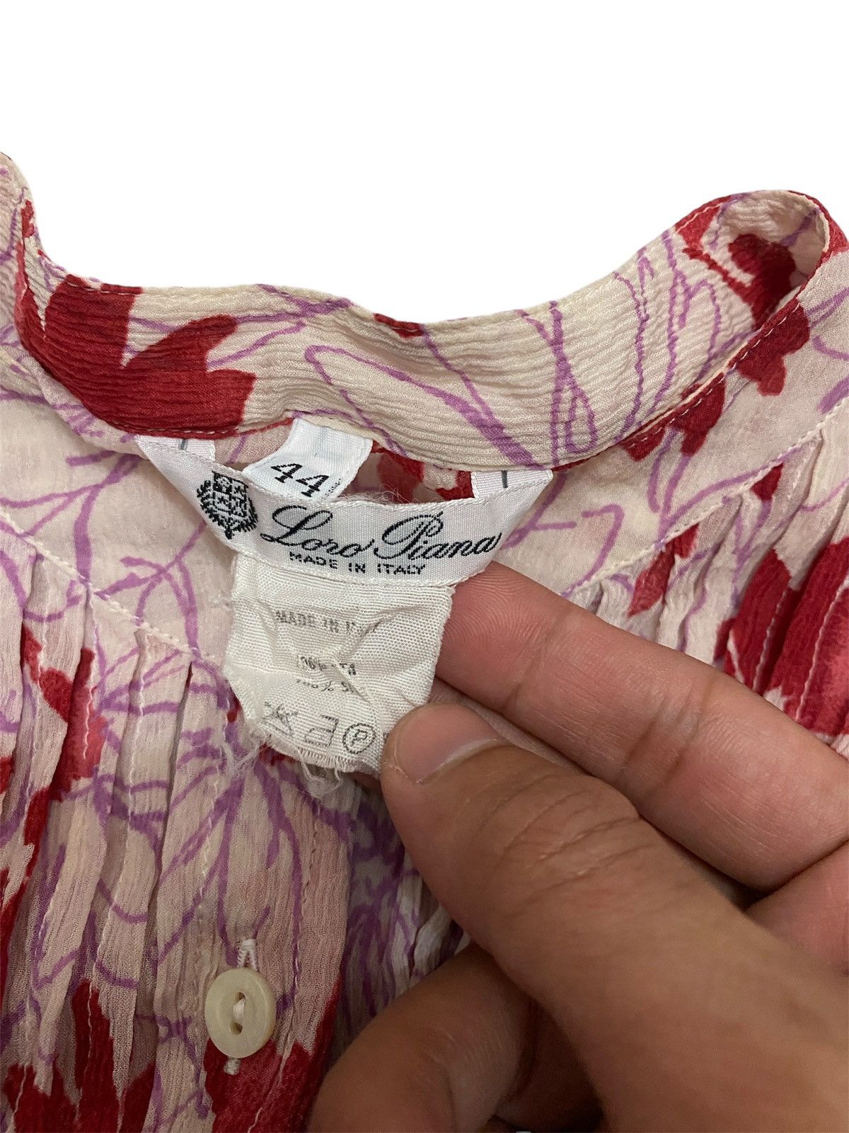 Loro Piana 🔥🔥💰💰Loro Piana red floral pleated Size M / US 6-8 / IT 42-44 - 10 Thumbnail
