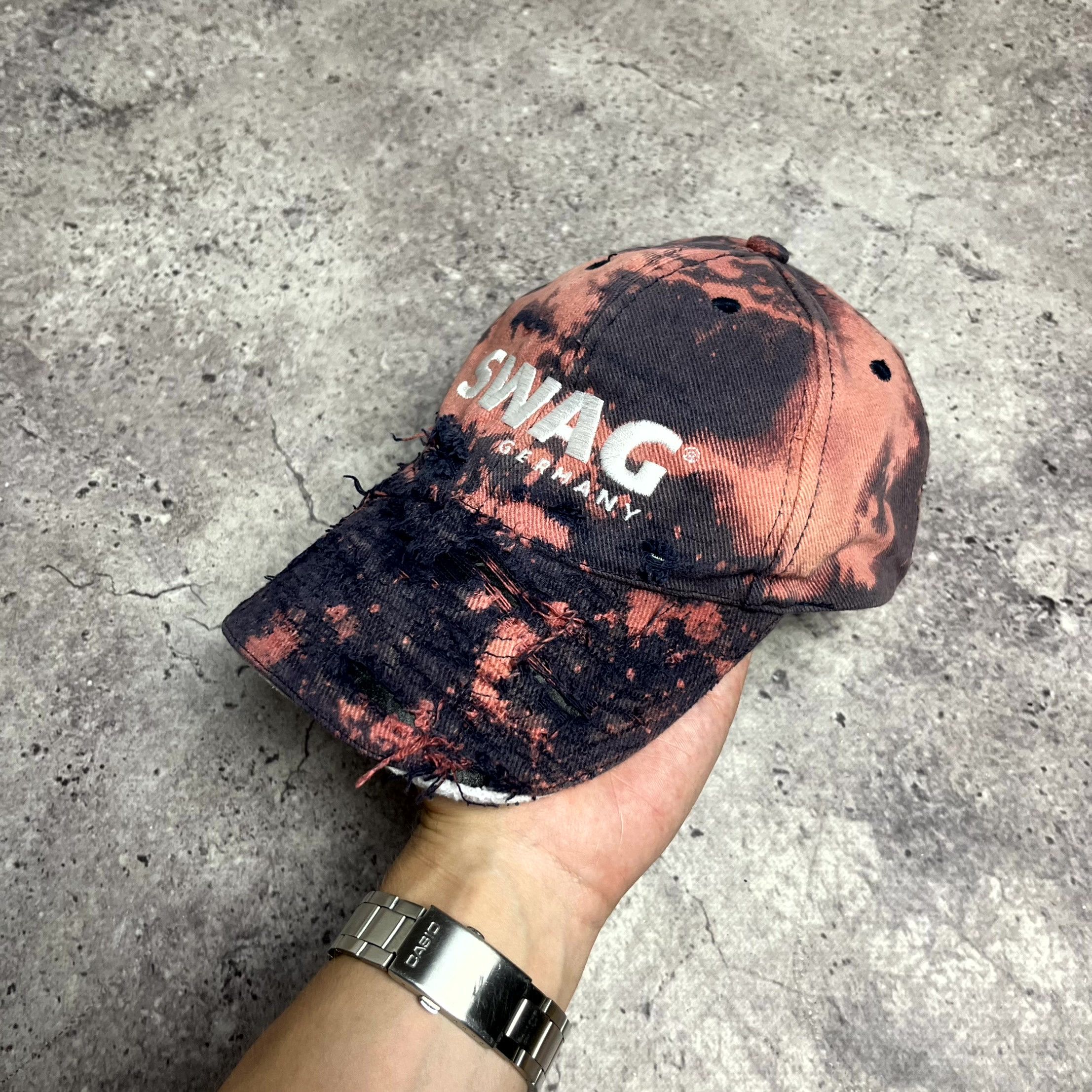 Other Swag Germany Distressed Vintage Pink Tie Dye Cap One Size Size ONE SIZE - 1 Thumbnail