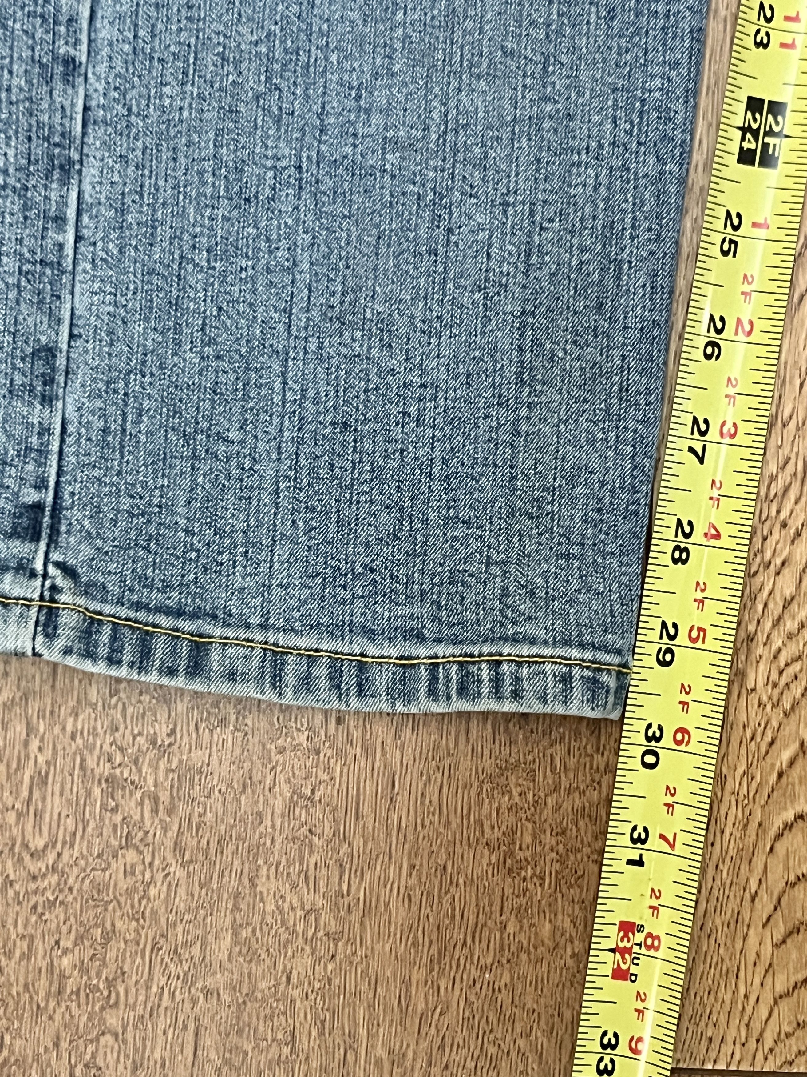 Vintage Azzure Denim Love Life Embroidered Y2K Jeans Size 31 Size 31" - 6 Thumbnail