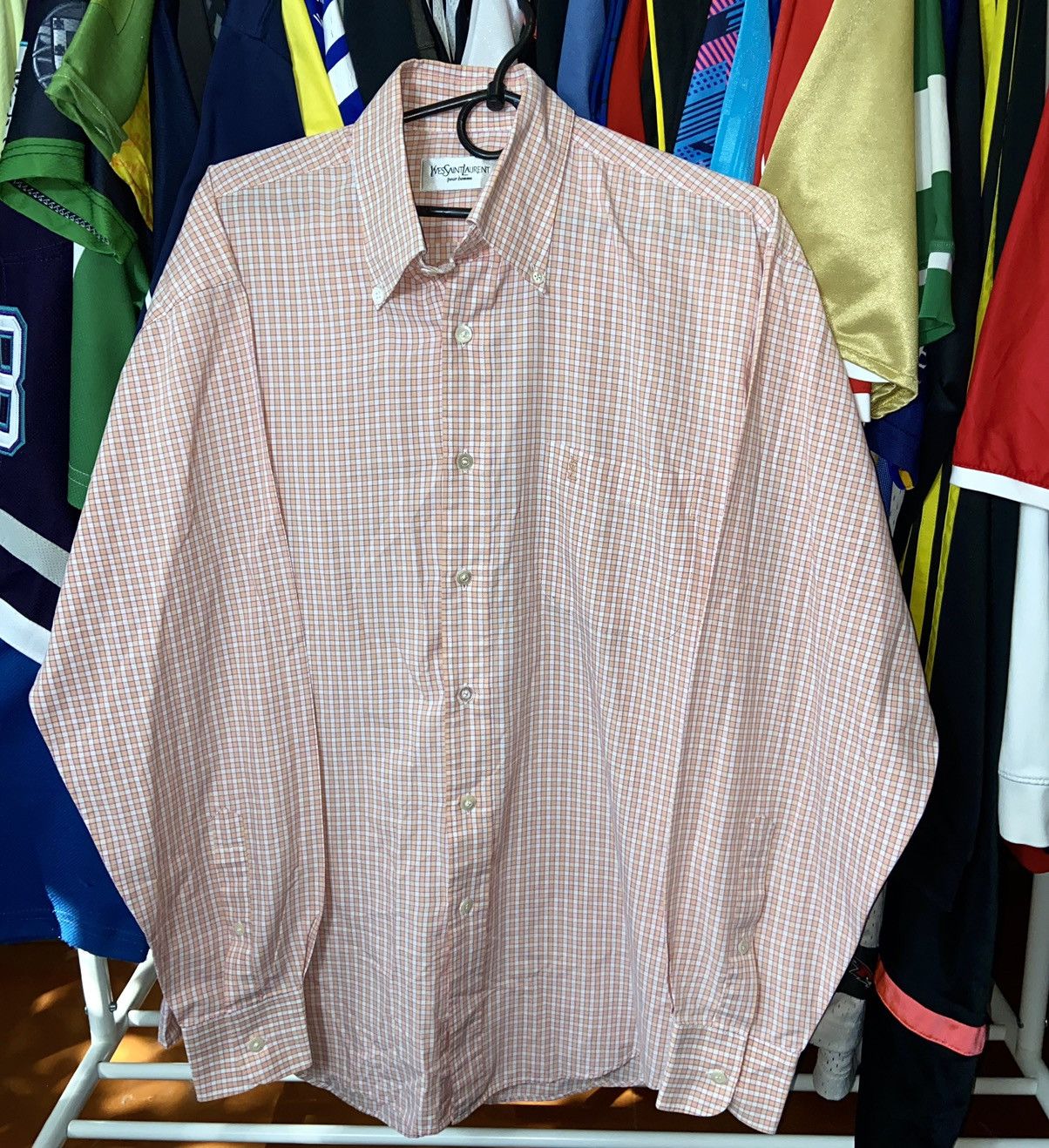 Vintage × Yves Saint Laurent YVES SAINT LAURENT VINTAGE STRIPPED 00s ADULT COTTON SHIRT Size US XL / EU 56 / 4 - 1 Thumbnail