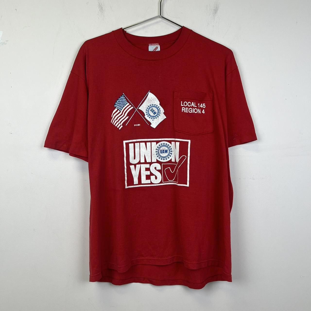 Jerzees Vintage UAW Union Yes T-Shirt - Local 145, Region 4 Size US L / EU 52-54 / 3 - 1 Thumbnail