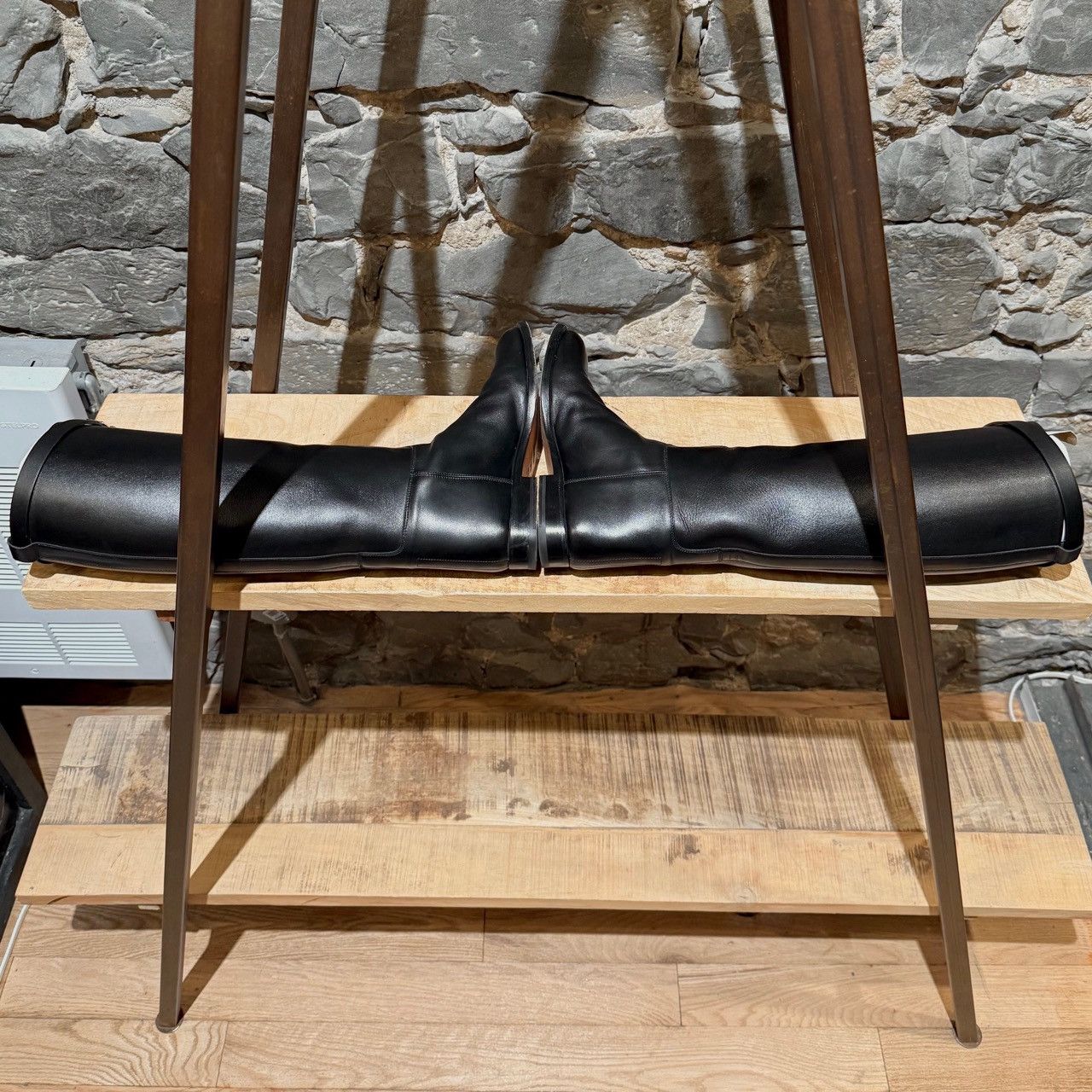 Hermes Hermès Black Leather Jumping Riding Boots Size US 7.5 / IT 37.5 - 10 Thumbnail
