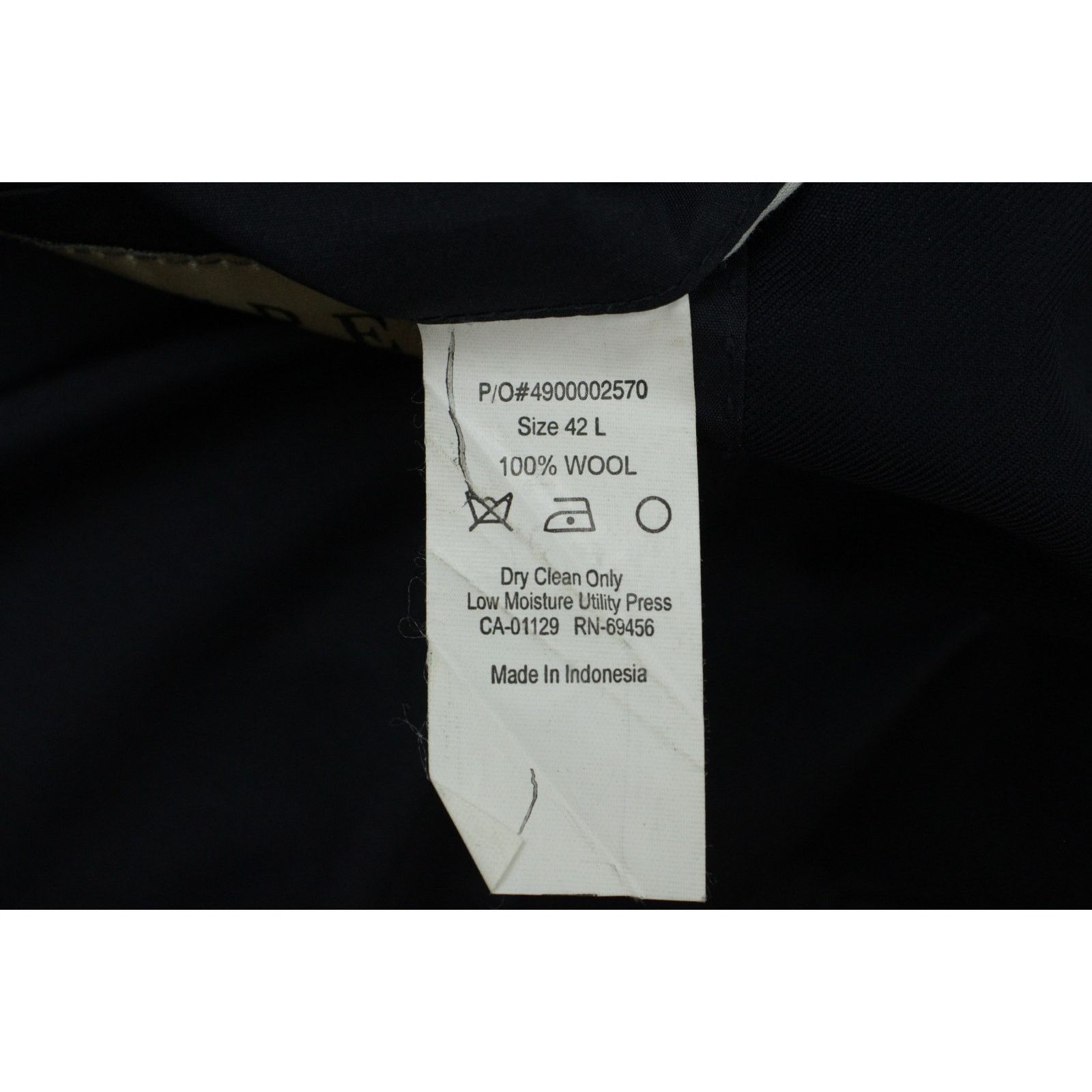 Lauren Ralph Lauren Lauren Ralph Lauren Blazer Mens 42L Navy Blue 100% Wool Size 42L - 7 Thumbnail