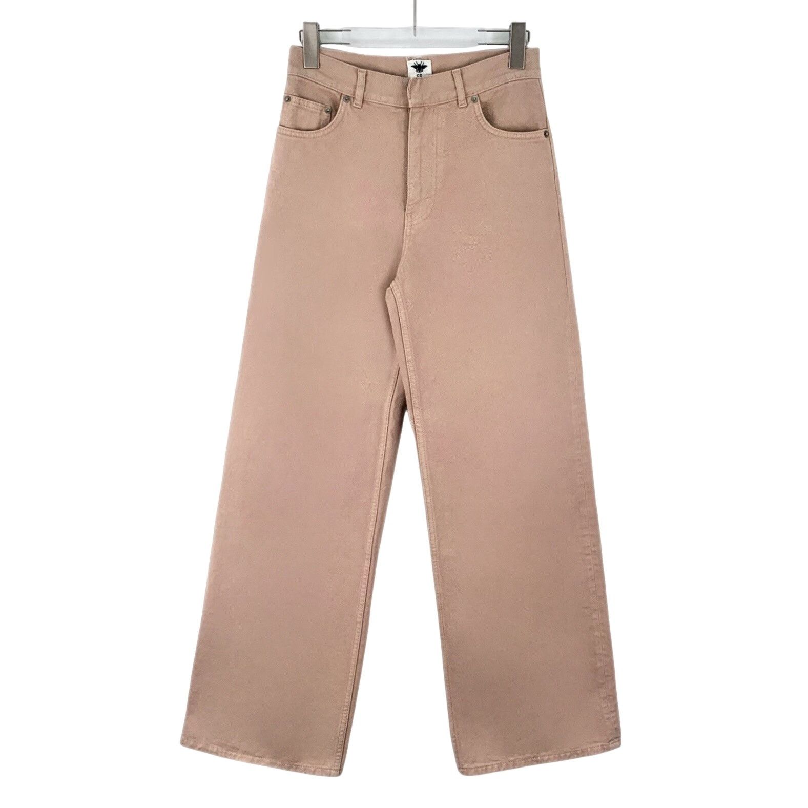 Dior Dior Pink Cotton Wide Leg Pants Size 34 Size 25" / US 0 / IT 36 - 1 Thumbnail