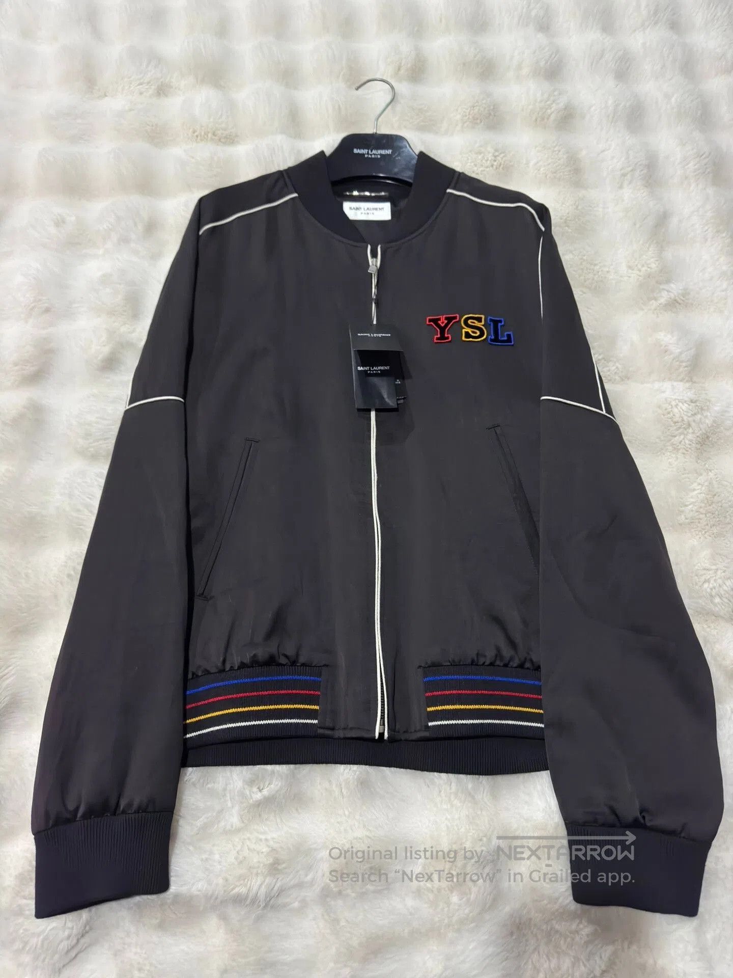 Saint Laurent Paris Saint Laurent Men's New Logo Baseball Jacket. Size US L / EU 52-54 / 3 - 1 Thumbnail