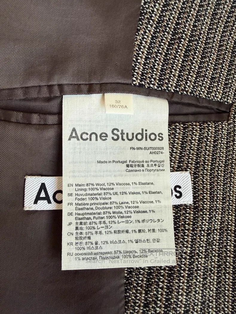 Acne Studios Acne Studios Striped blazer jacket, classic three-button d Size 4XL / US 24-26 - 5 Thumbnail