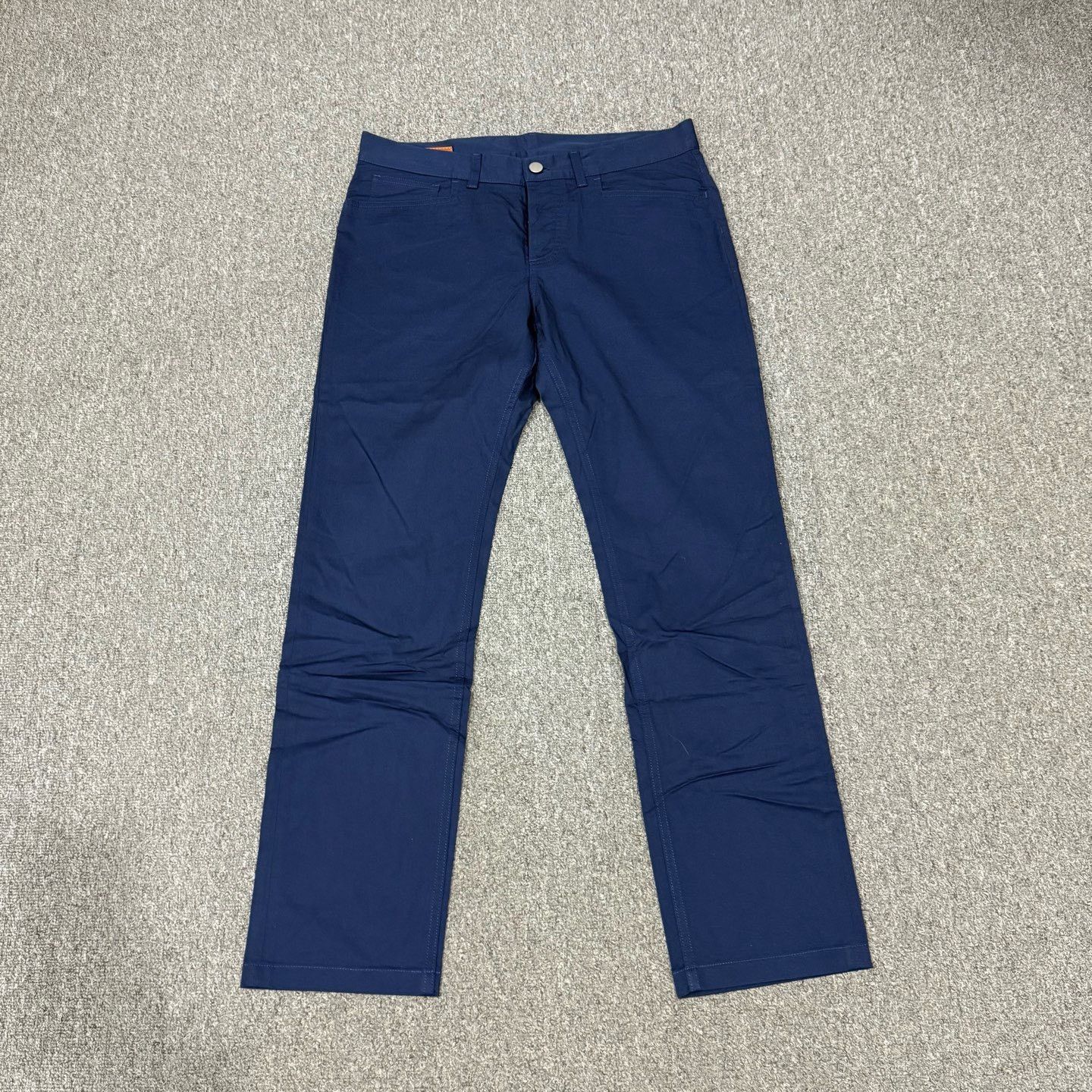 Hermes Hermes Leather Logo Navy Casual Pants 42 Size US 26 / EU 42 - 1 Thumbnail