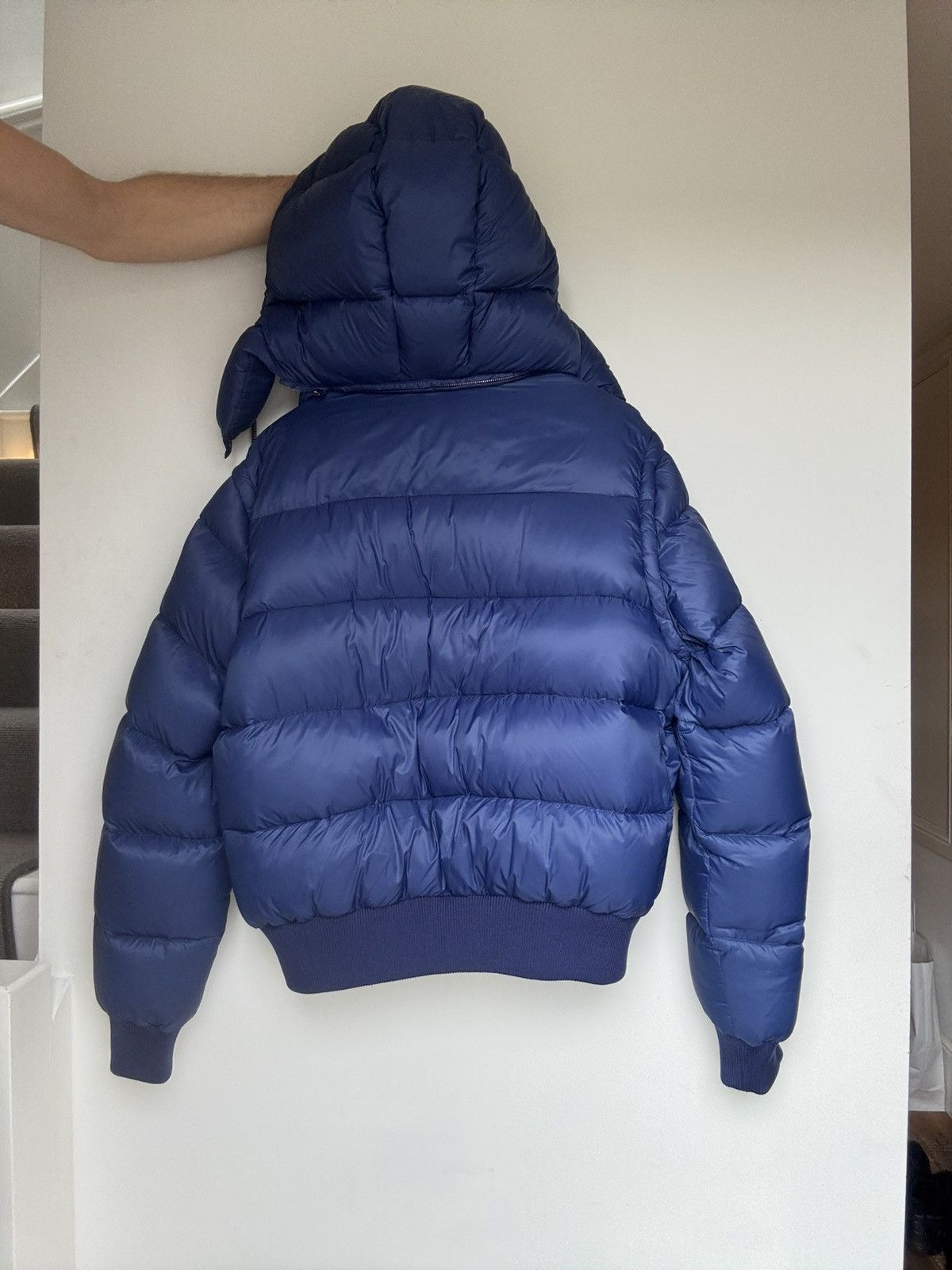 Alexander McQueen Alexander McQueen Dancing Skeleton Blue Puffer Jacket Size US XXL / EU 58 / 5 - 2 Thumbnail