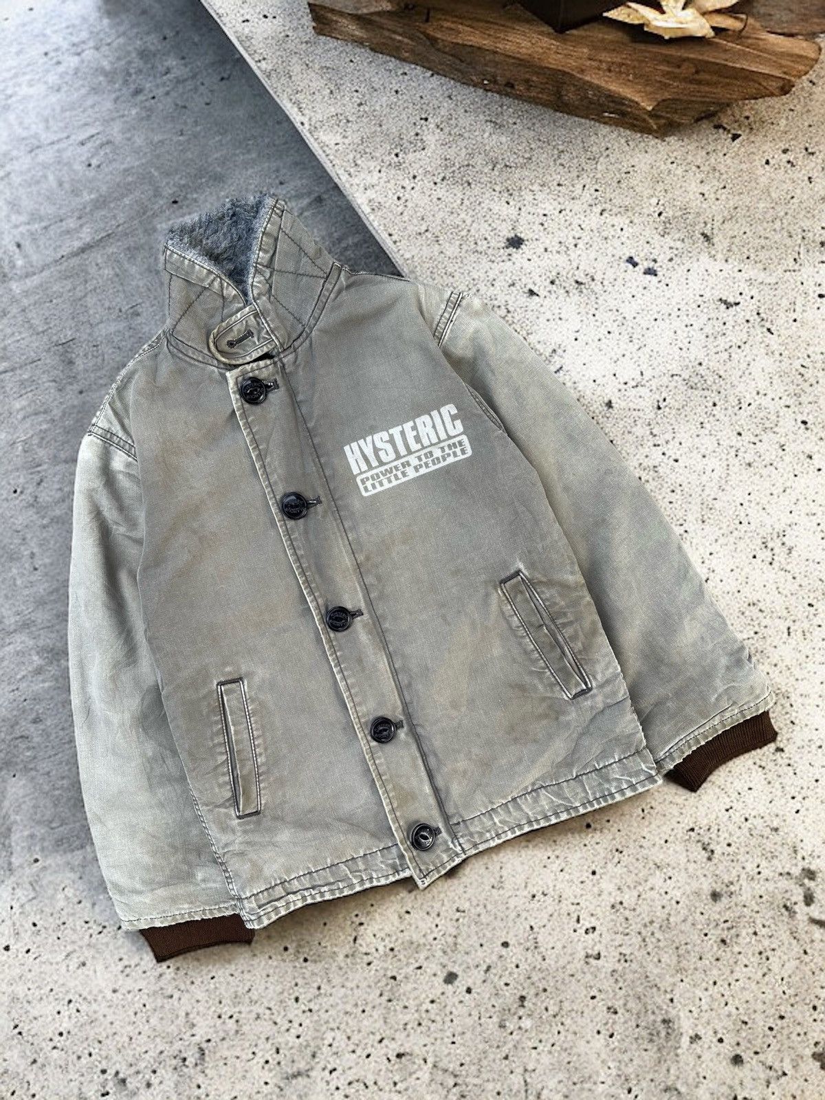 Hysteric Glamour 🔥Vintage Hysteric Glamour Faded Jacket For Kids Size US XXS / EU 40 - 2 Thumbnail