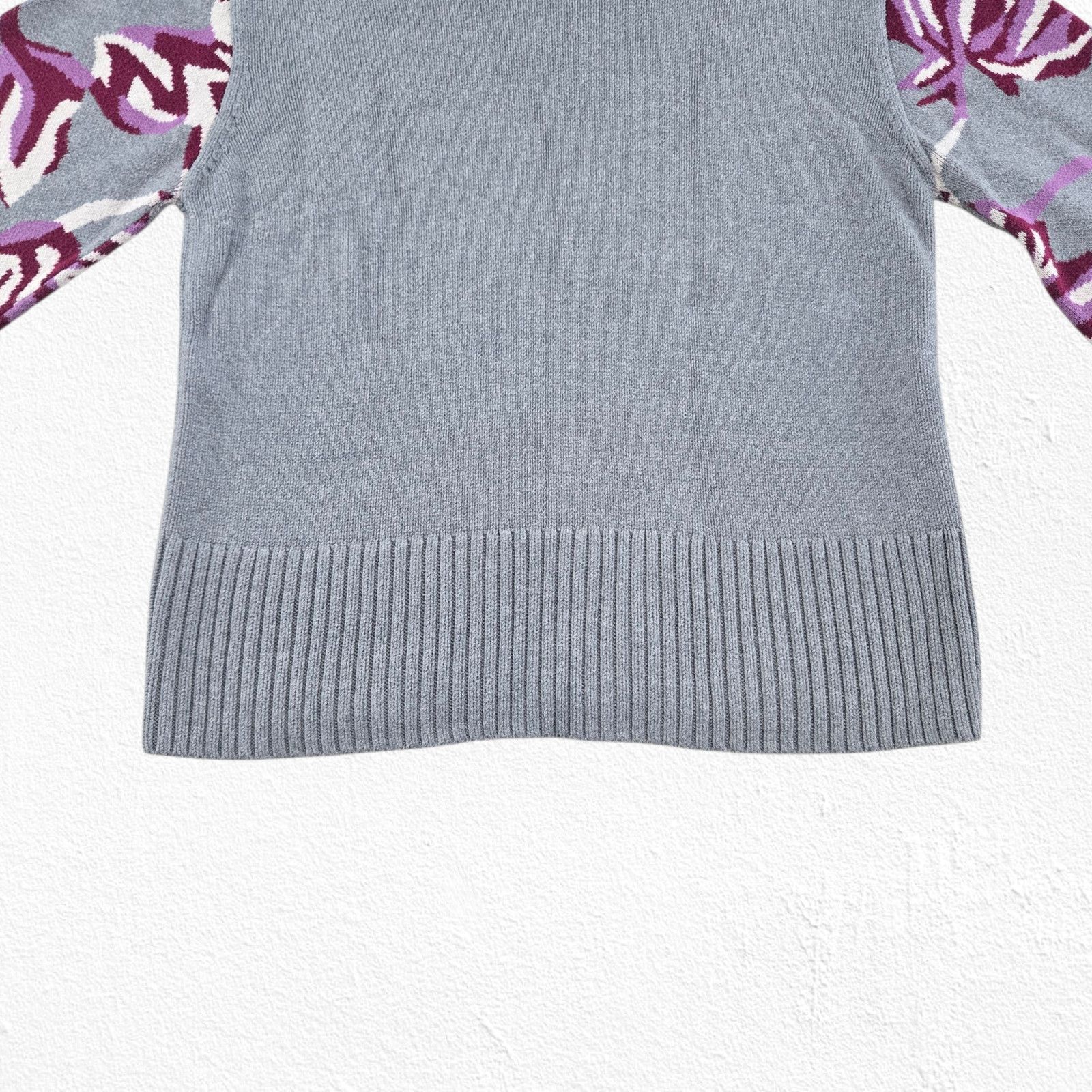 Other Floral Bell Sleeve Turtleneck Pullover Sweater Size Medium Size M / US 6-8 / IT 42-44 - 9 Thumbnail