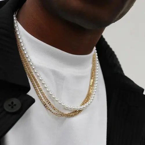 A$AP Rocky 8mm Simulated-Pearl Necklace Size ONE SIZE - 3 Thumbnail