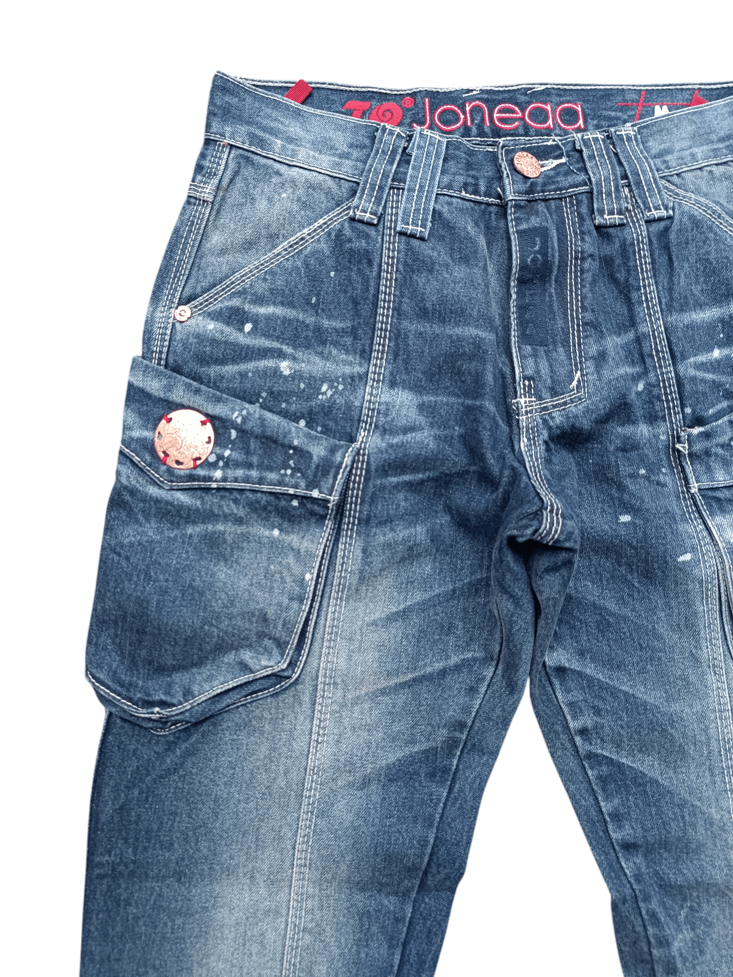 Hysteric Glamour RARE Joneaa Multi Pocket Design Knee Strap Jeans Size US 30 / EU 46 - 15 Thumbnail
