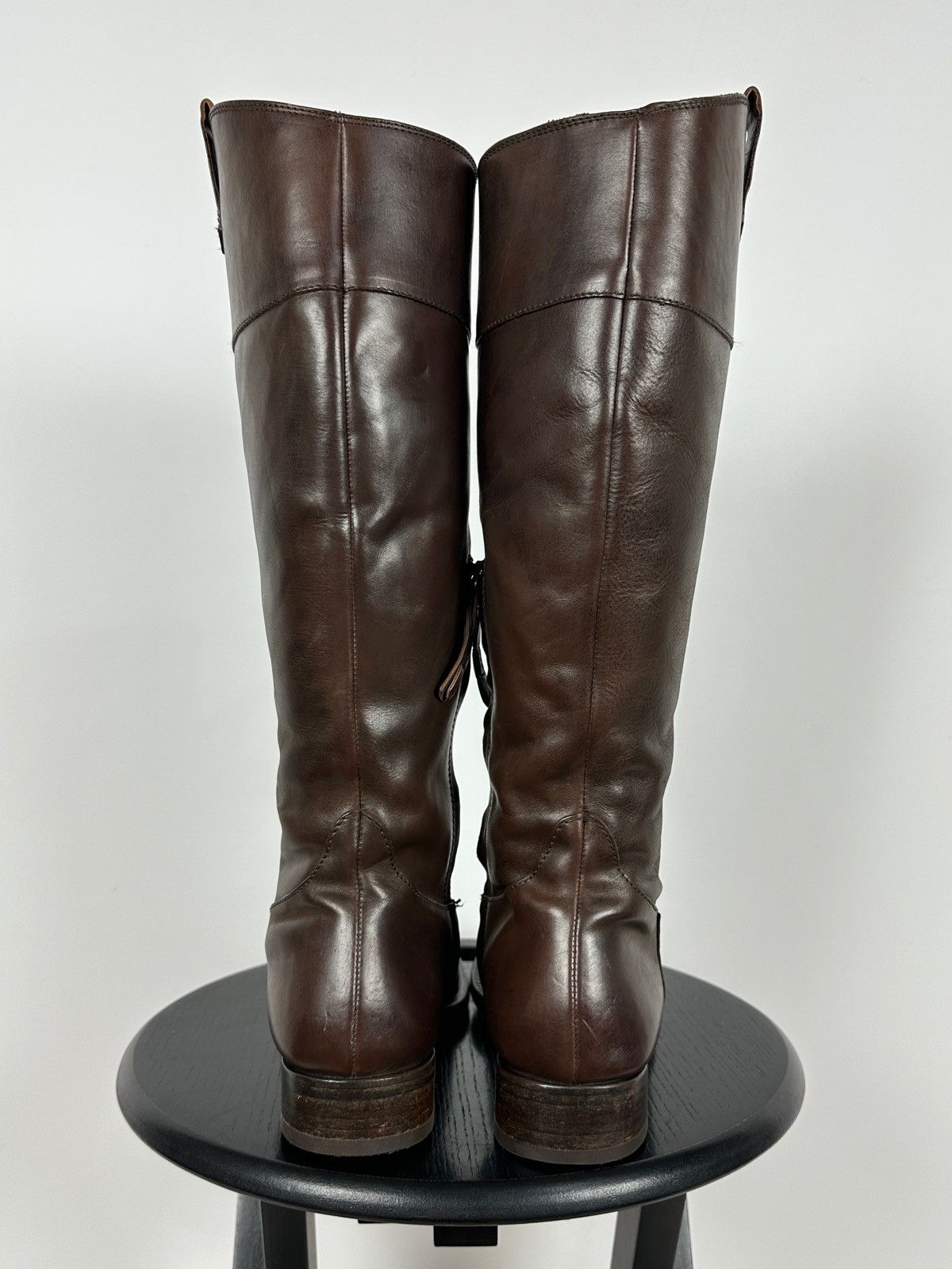 Brunello Cucinelli Brunello Cucinelli Brown Leather Riding Boots Size US 10 / IT 40 - 9 Thumbnail