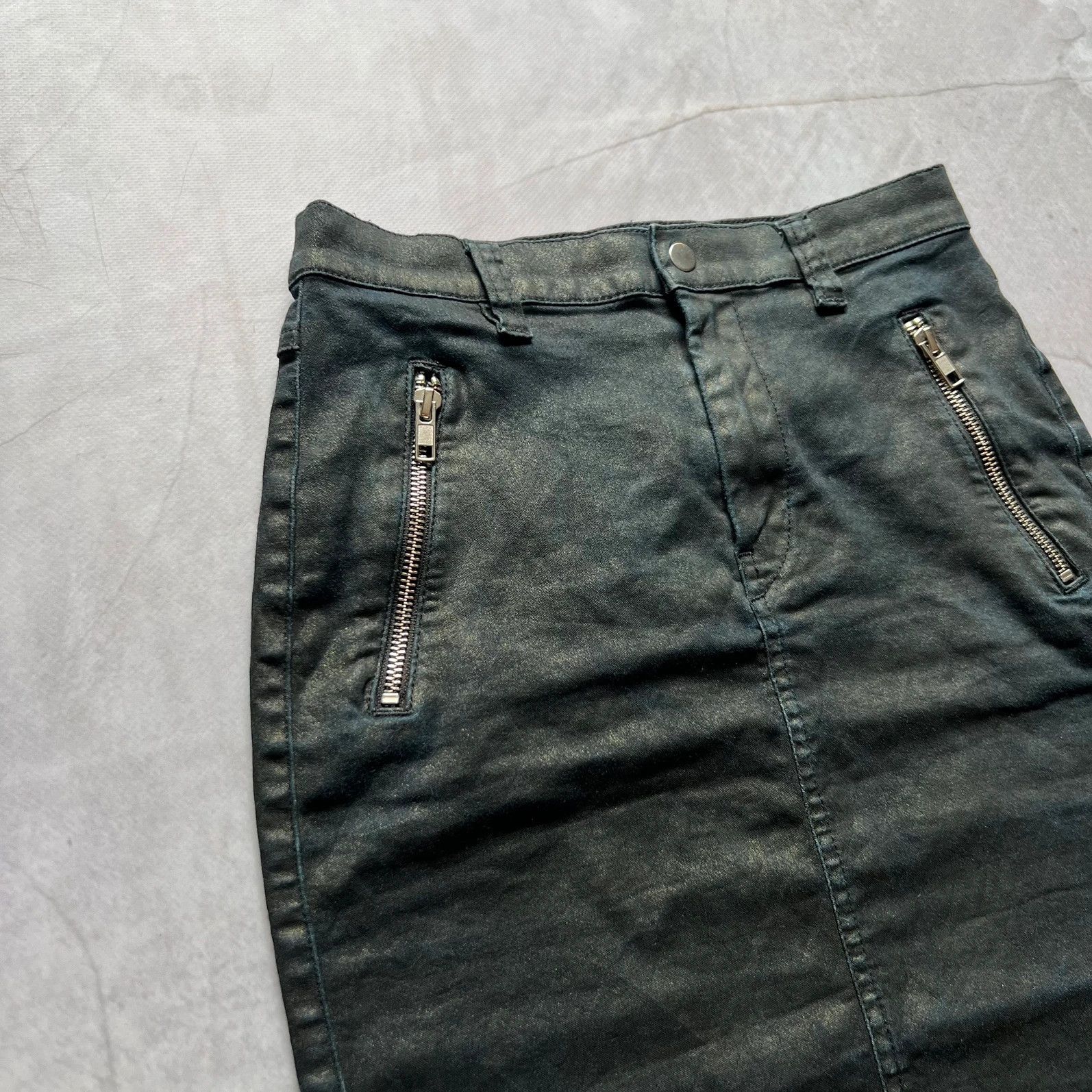 Diesel vintage 00s Diesel Skirt High Waist Knee avant garde Y2K Size 30" / US 8 / IT 44 - 2 Thumbnail