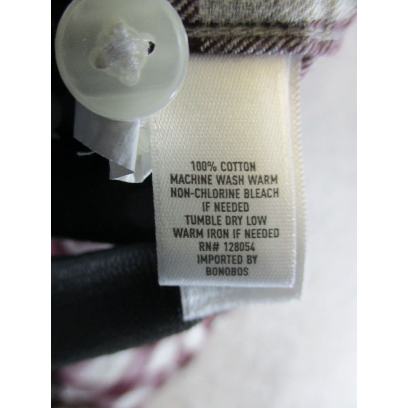 Bonobos Bonobos Flannel Shirt Mens Large Burgundy Gray Cotton Size US L / EU 52-54 / 3 - 4 Thumbnail