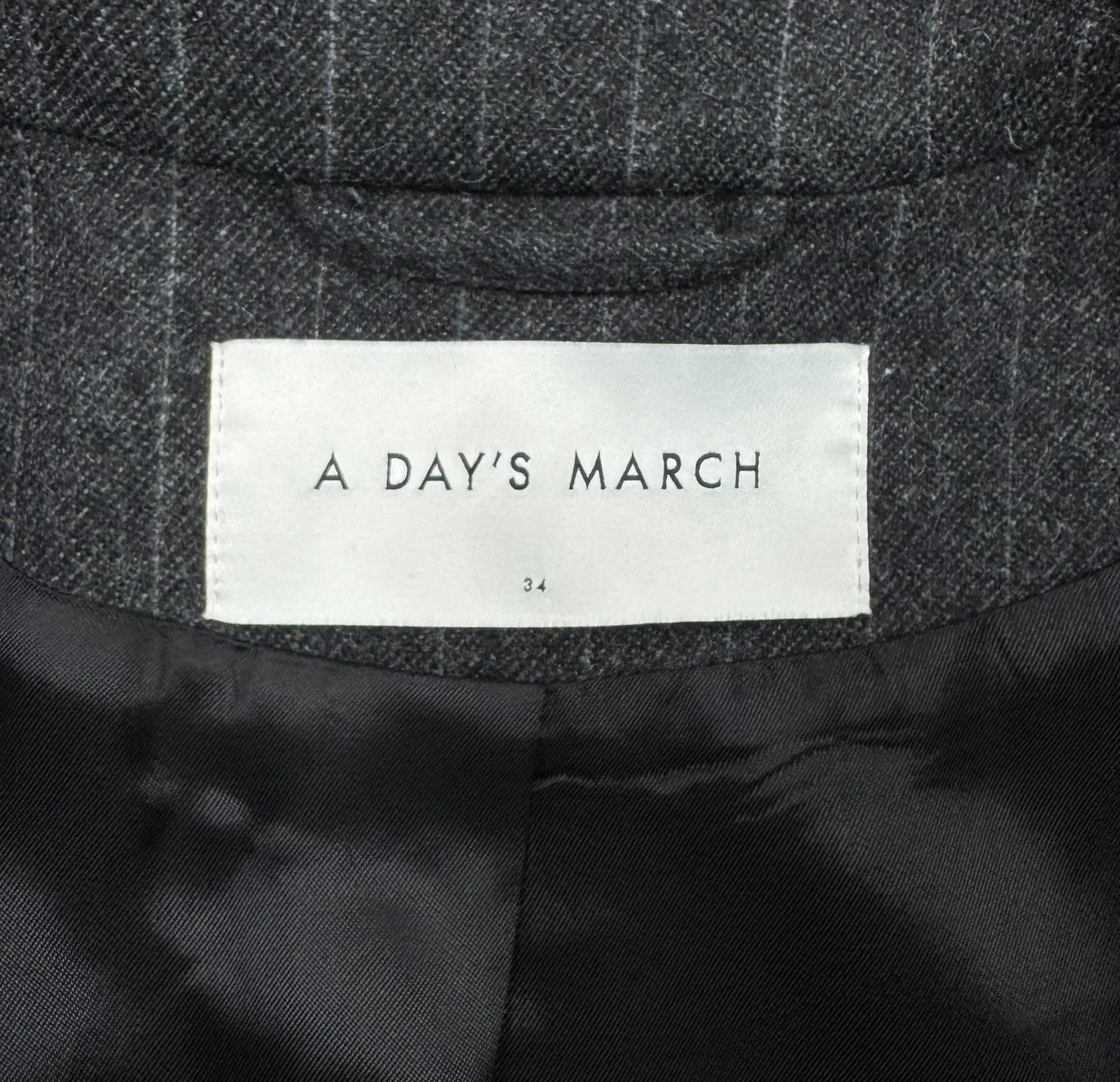 A Day's March A Day’s March Inu Double Breasted Wool Blazer Striped Size XS / US 0-2 / IT 36-38 - 11 Thumbnail