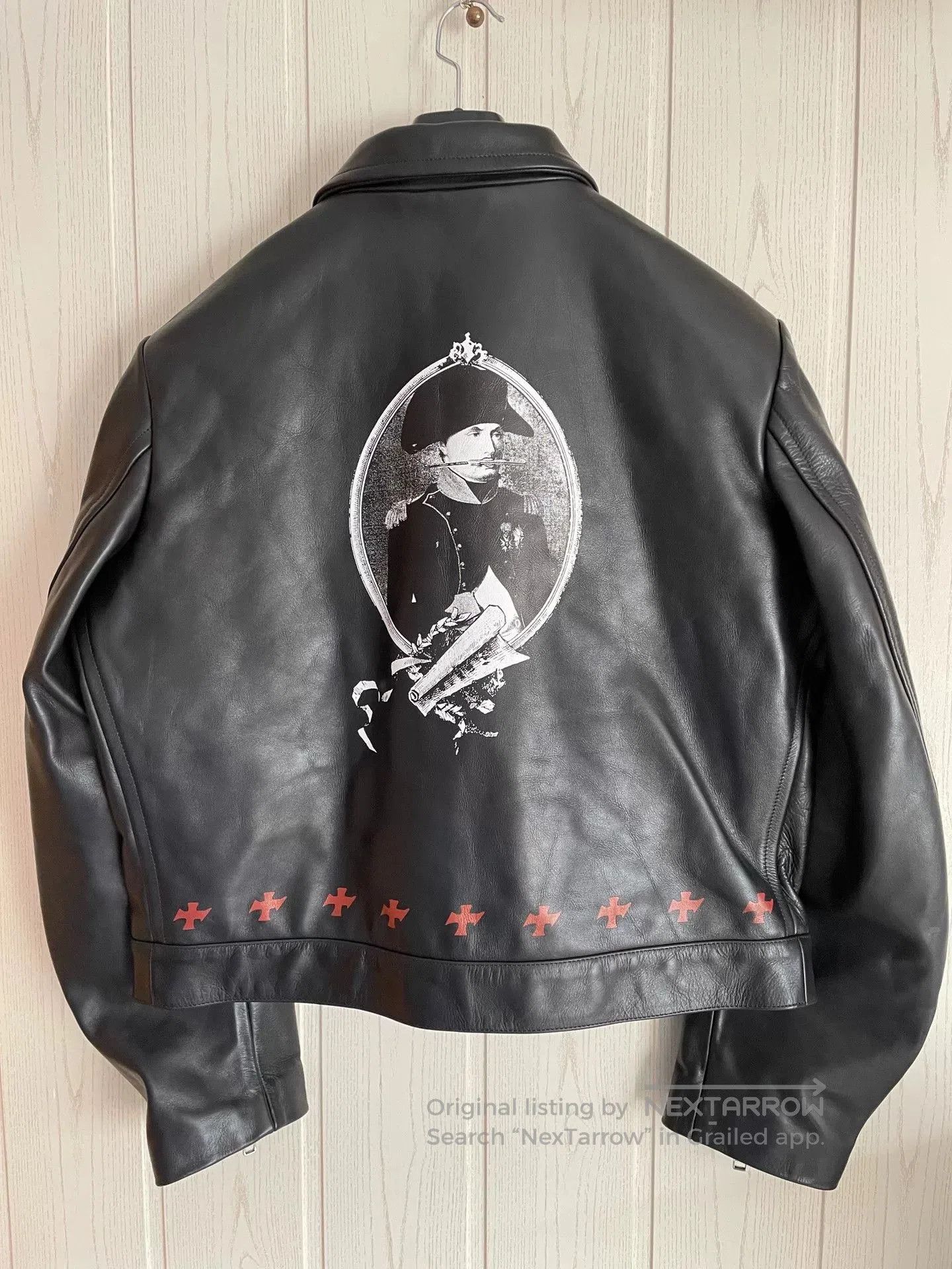 Enfants Riches Deprimes ERD 25FW Napoleon Portrait Print Leather Jacket. Size US XL / EU 56 / 4 - 2 Thumbnail