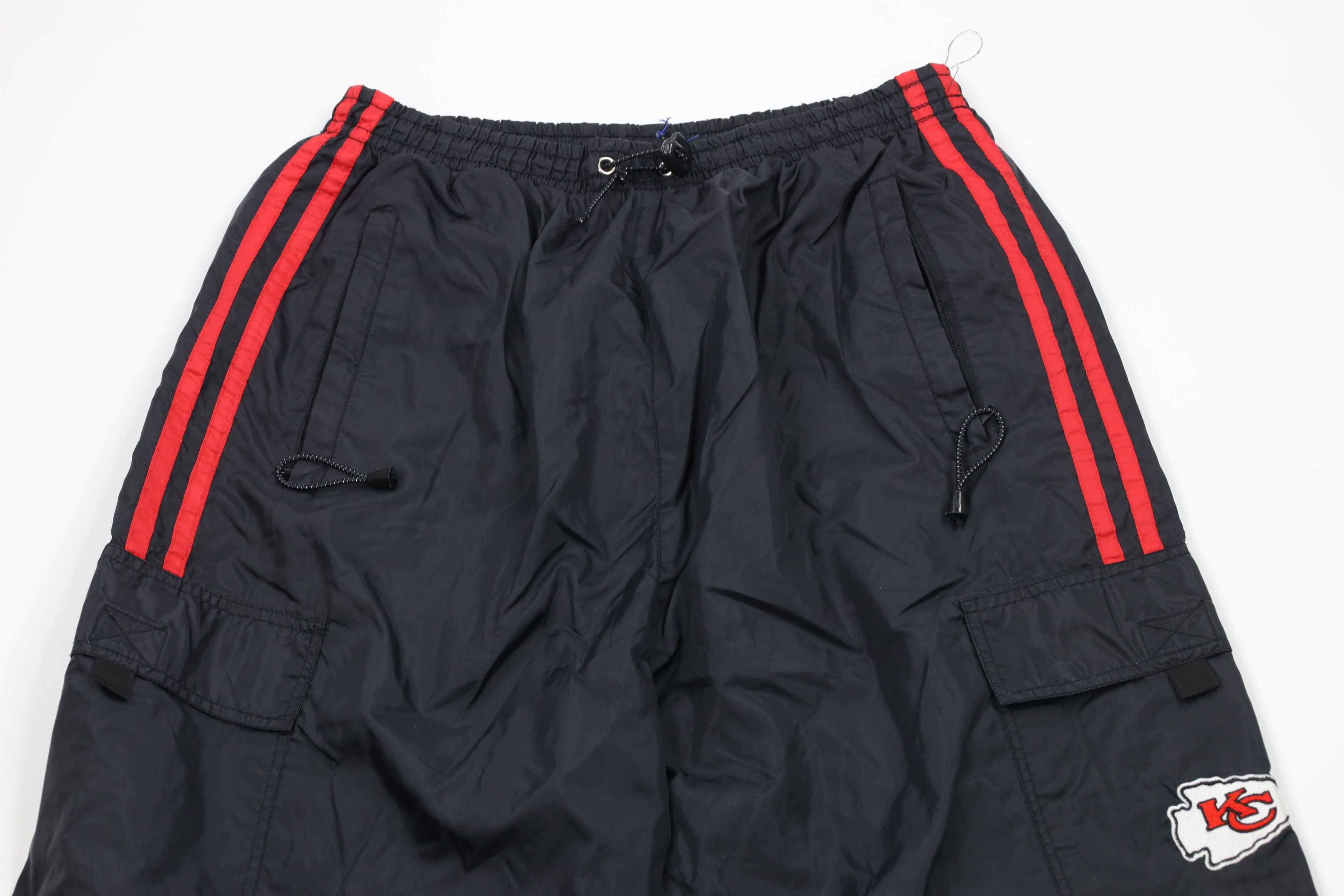 Vintage Vintage 90s Lined Kansas City Chiefs Wide Leg Cargo Pants Size US 36 / EU 52 - 2 Thumbnail