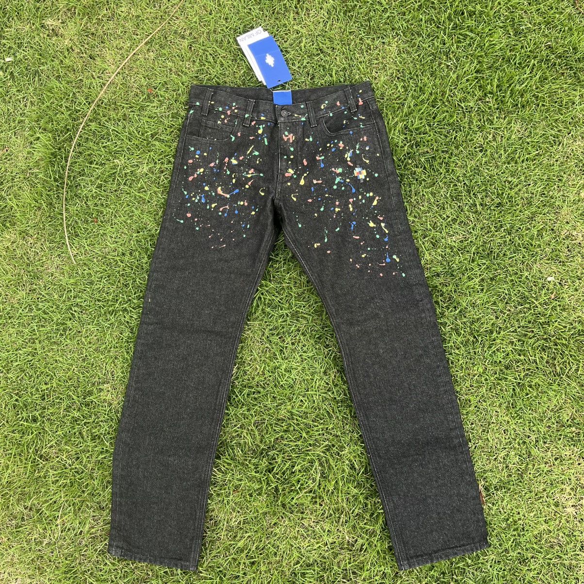 Marcelo Burlon Marcelo Burlon County of Milan Black Spot Stonewash Jeans Size US 30 / EU 46 - 7 Thumbnail