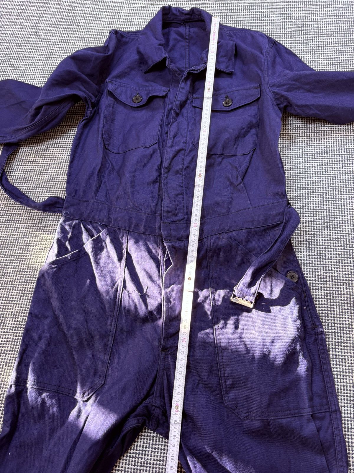 Le Laboureur 40s Vulcain rare button up sanfor coveralls jumpsuit french Size US S / EU 44-46 / 1 - 9 Thumbnail