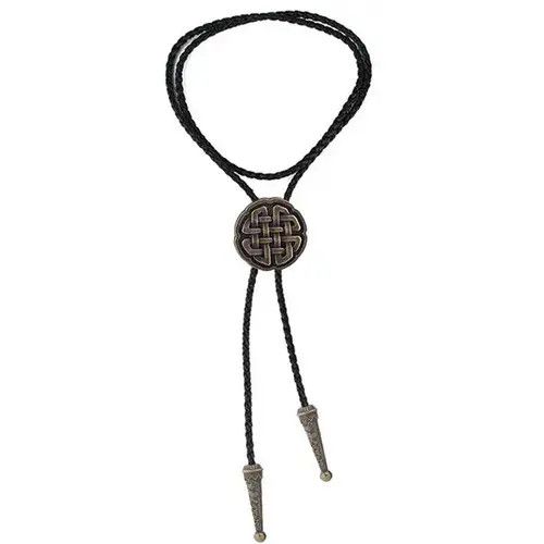 Cowboy Equipment × Vintage Vintage Lucky Knot Leather Rope Bolo Tie Size ONE SIZE - 4 Thumbnail