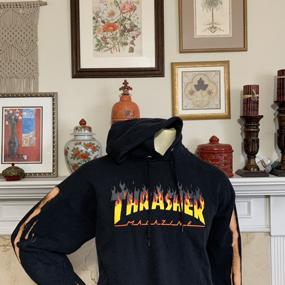 Thrasher Thrasher Magazine Bleached hoodie Grailed